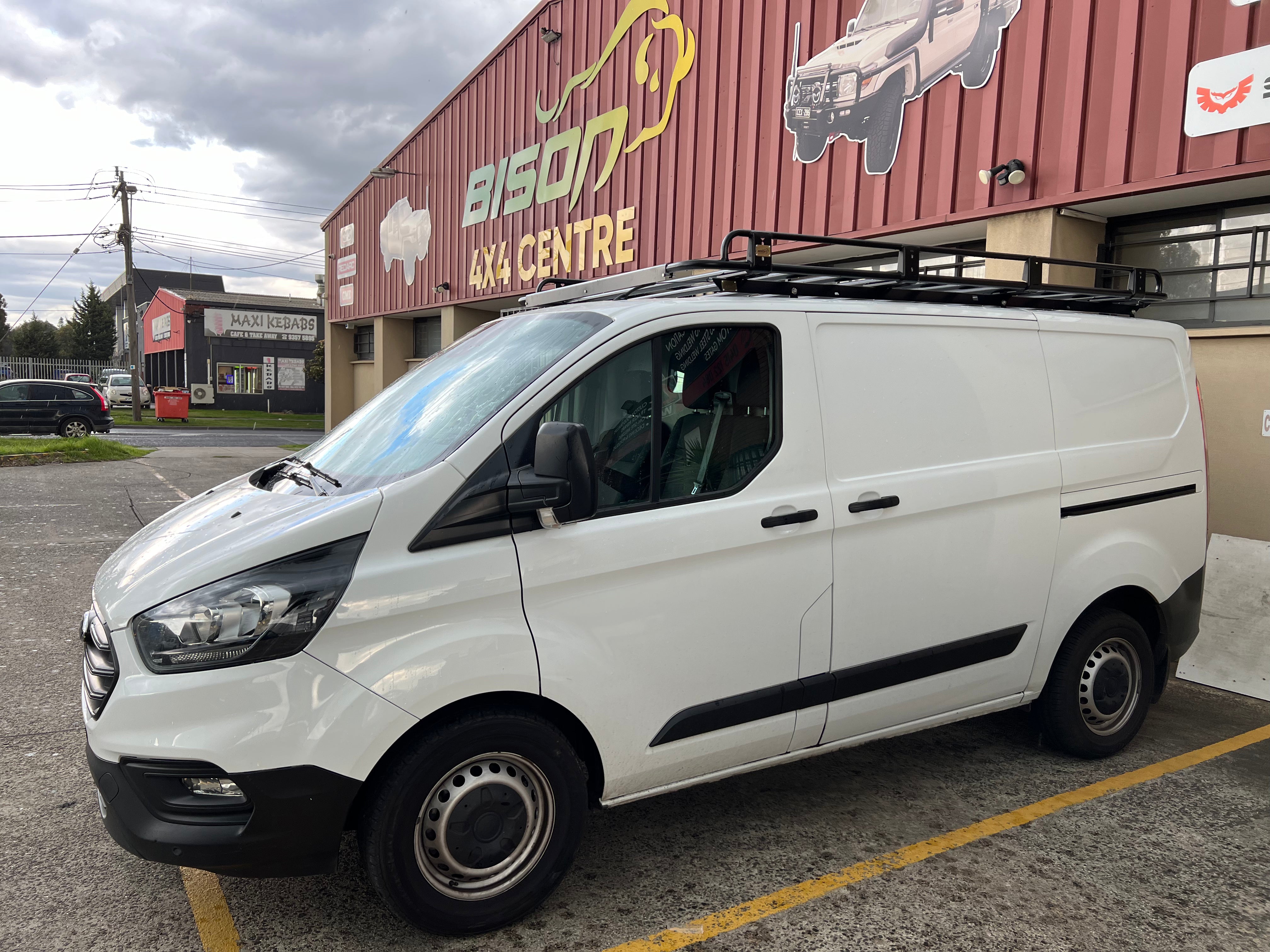 BISON 4X4 STEEL TRADESMAN ROOF RACK FOR FORD TRANSIT 2014+