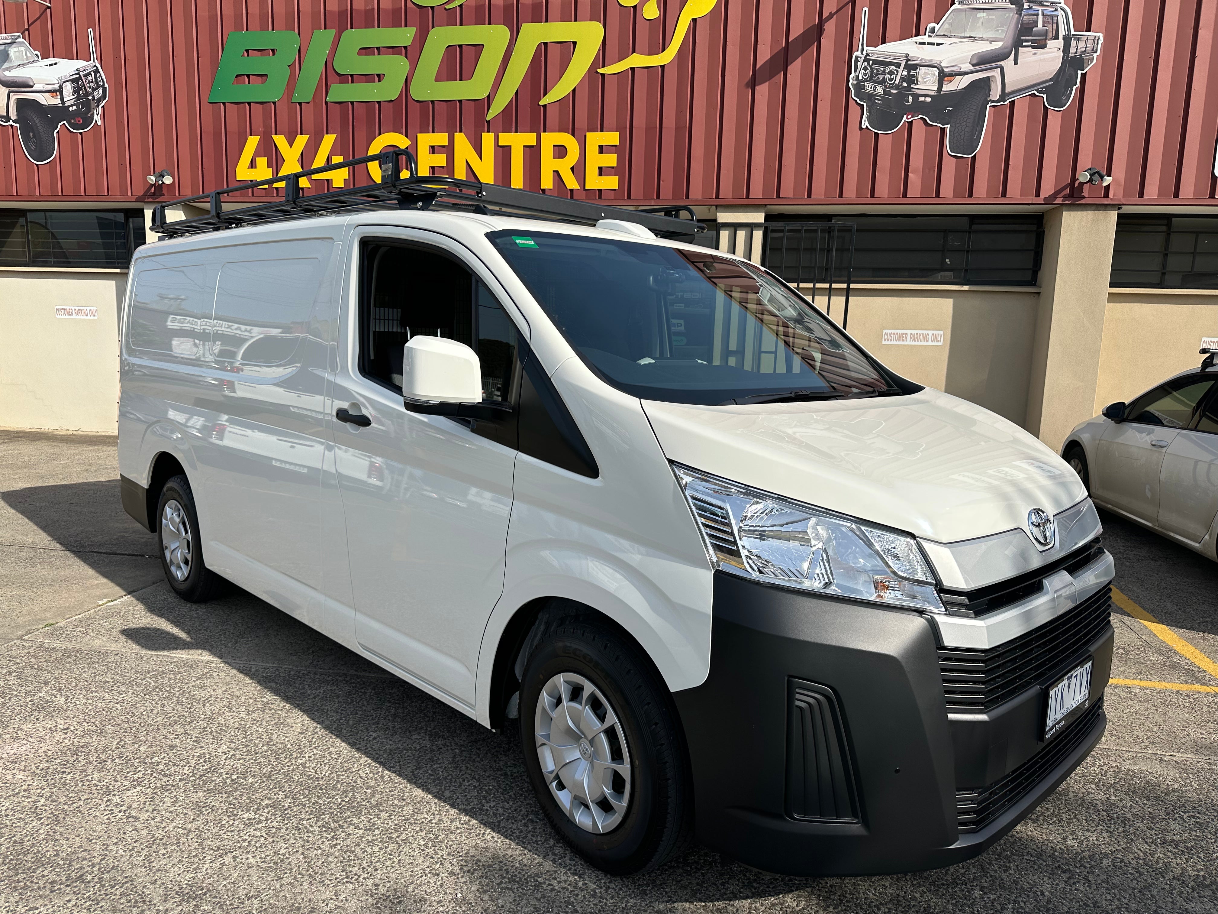 BISON 4X4 DAKOTA STYLE TRADESMAN RACK FOR TOYOTA HIACE 2019+| TRADESMAN ROOF RACK 