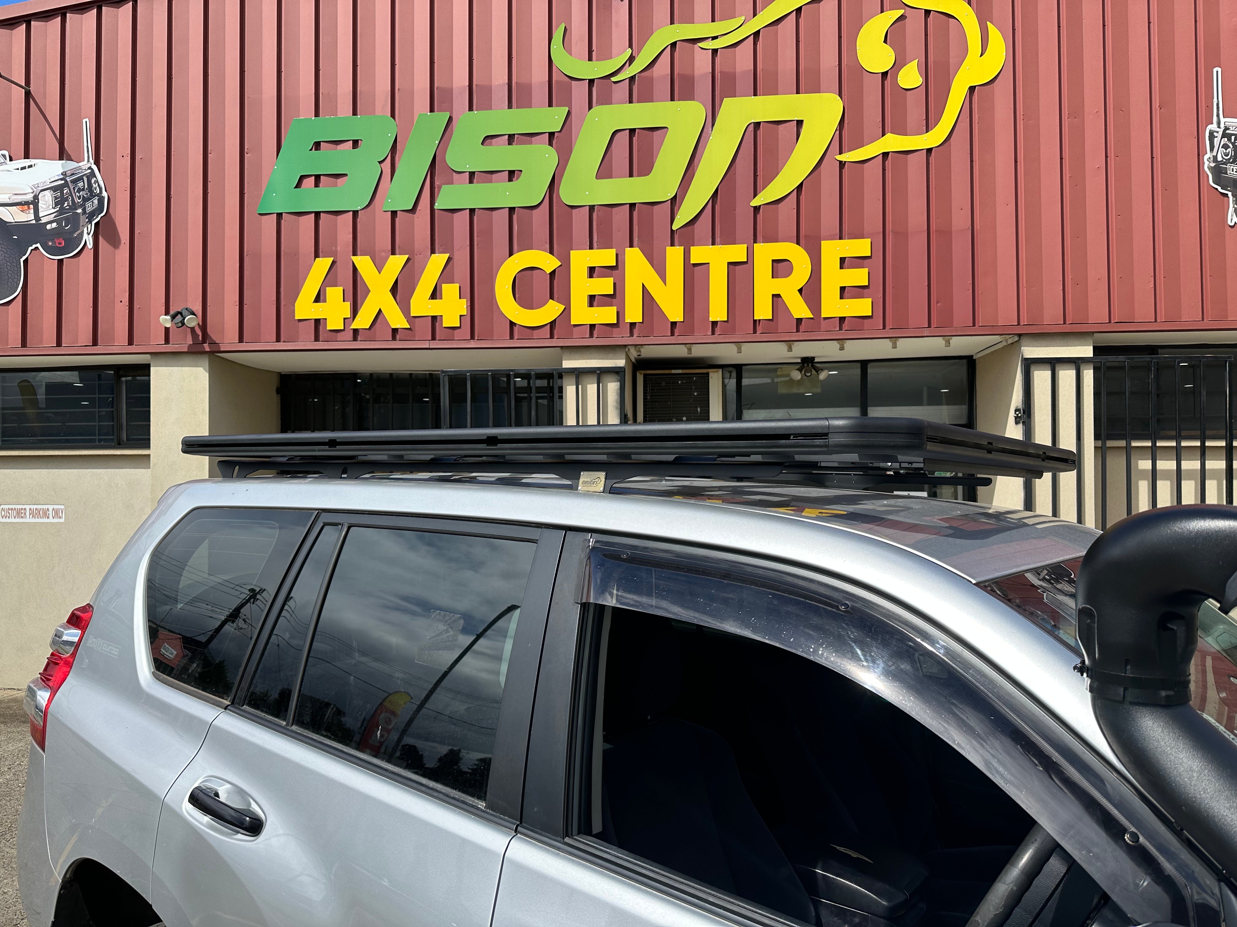 BISON 4X4 FLAT ROOF RACK FOR TOYOTA PRADO 150 SERIES 2200mm x 1250mm 