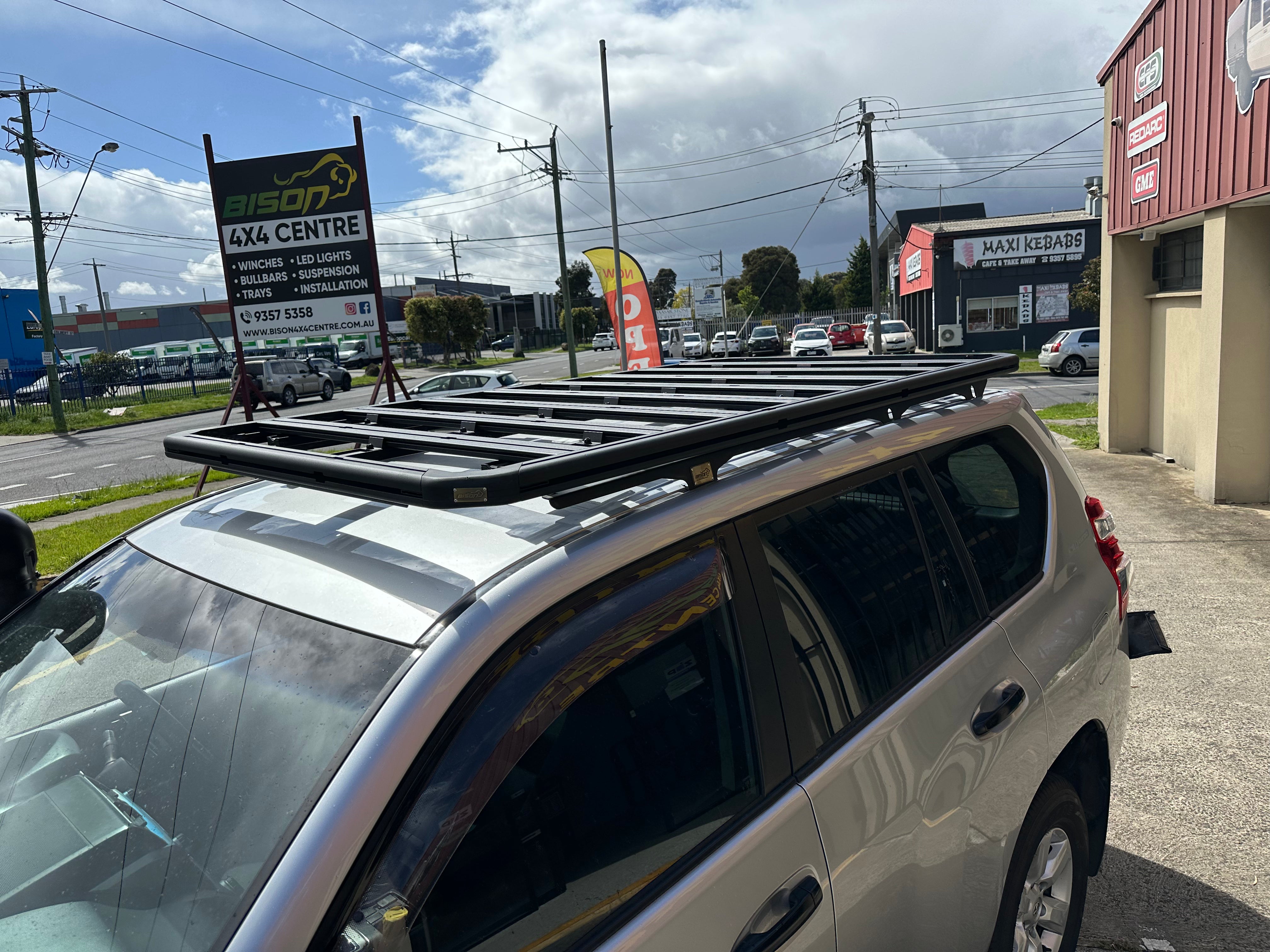 BISON 4X4 FLAT ROOF RACK FOR TOYOTA PRADO 150 SERIES 2200mm x 1250mm 