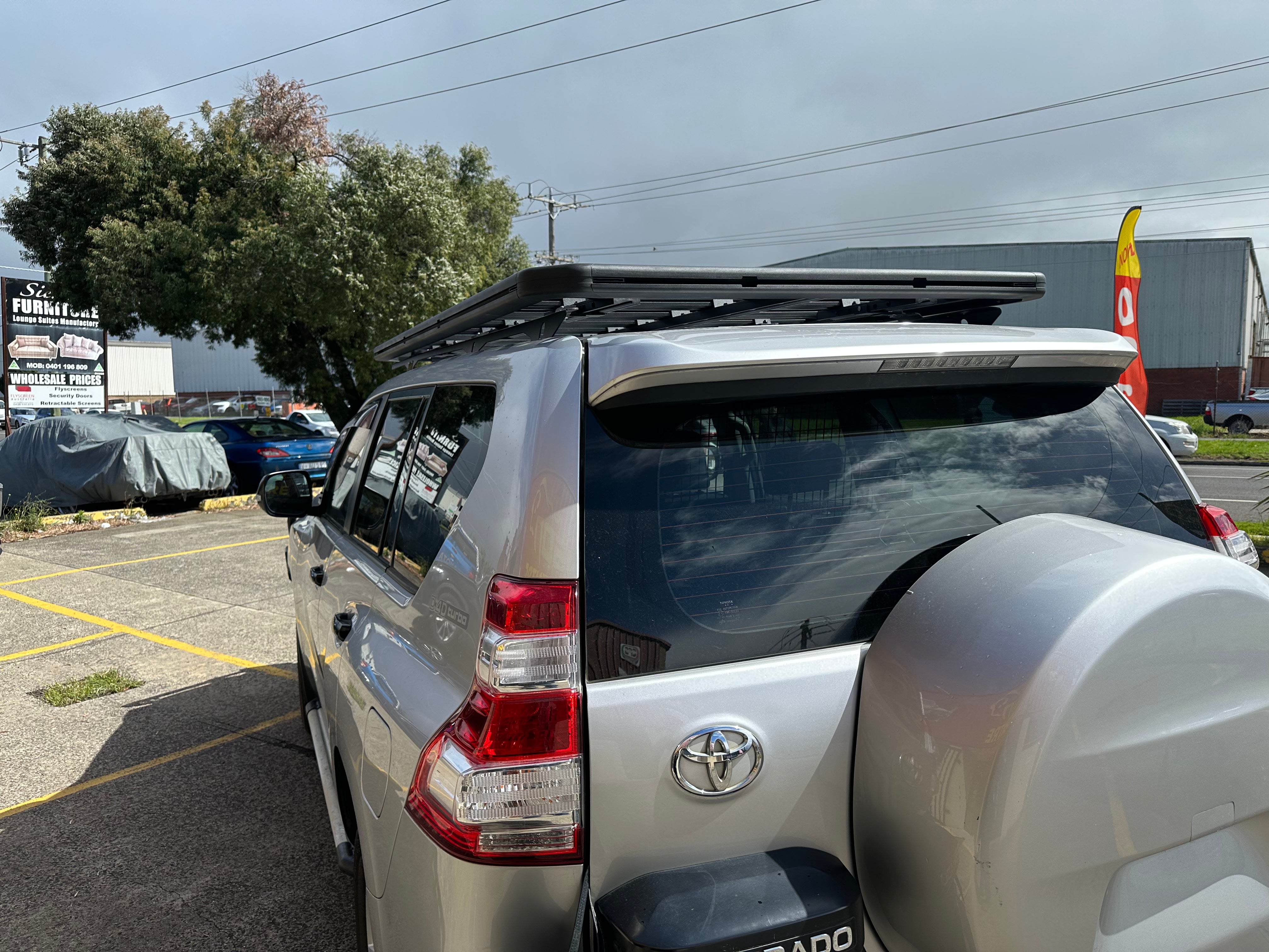BISON 4X4 FLAT ROOF RACK FOR TOYOTA PRADO 150 SERIES 2200mm x 1250mm 