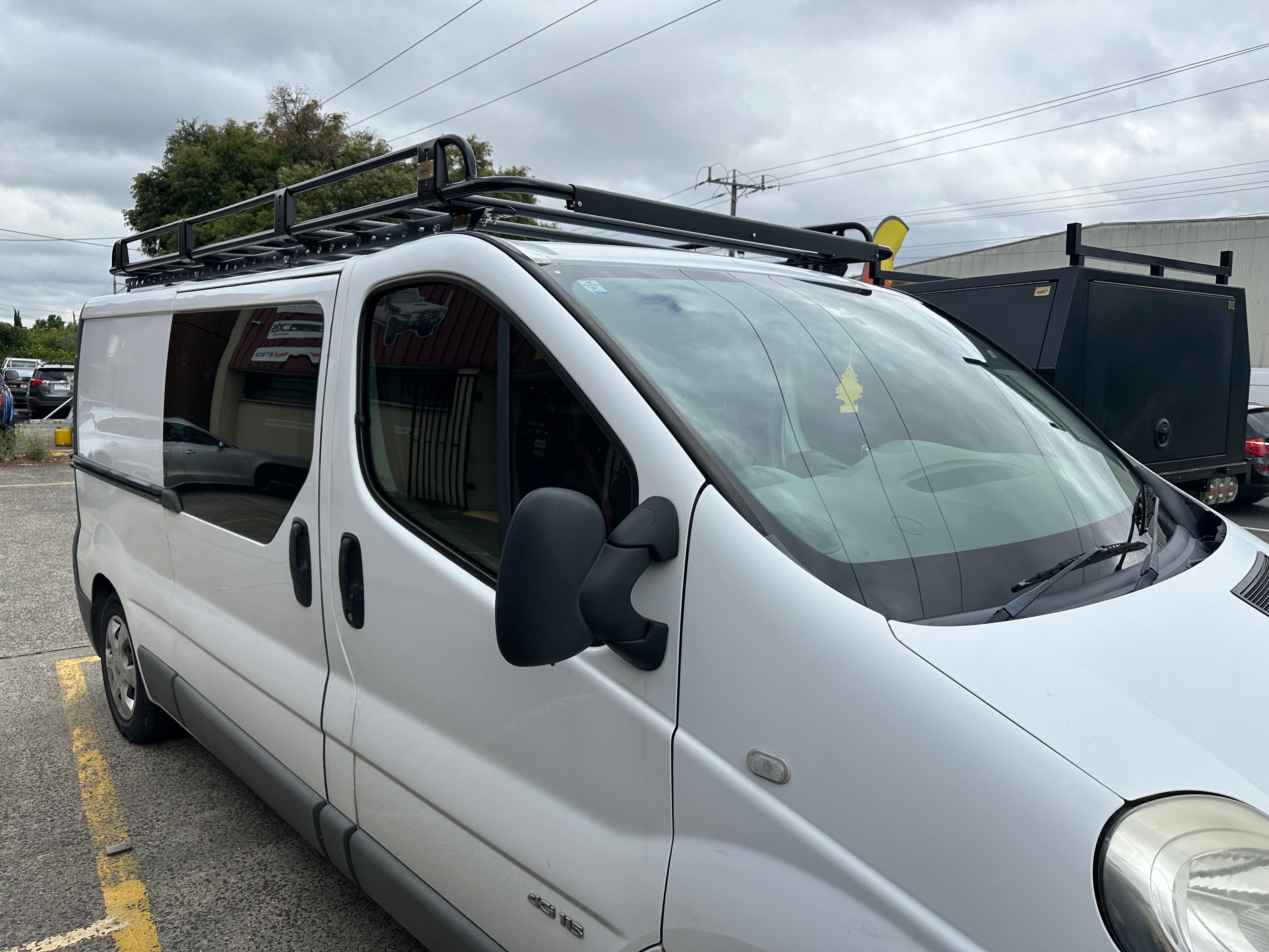 Renault Trafic LWB 2001-2014 Tradesman Steel Roof Rack Open Ends 3000x1600mm