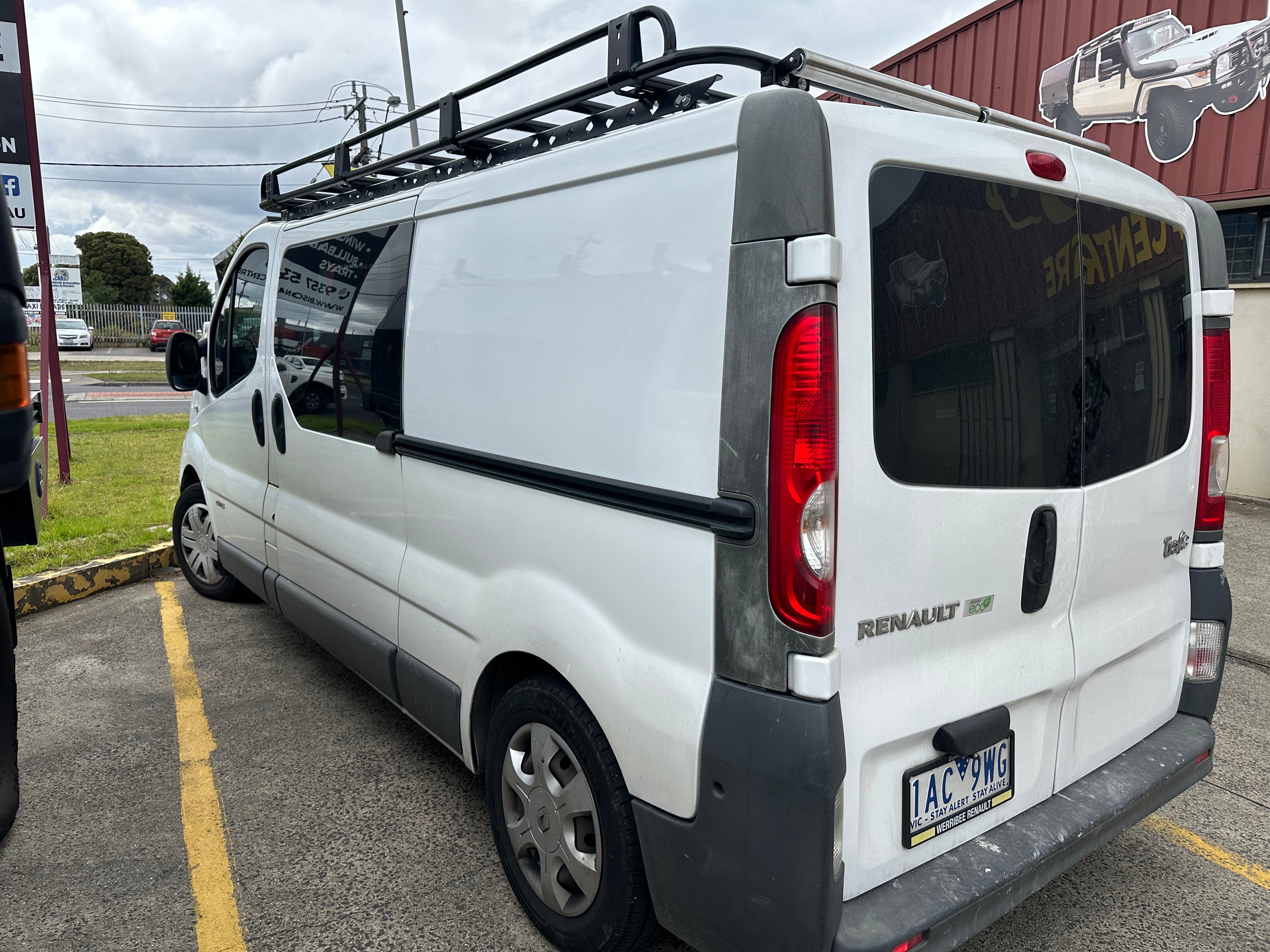 Renault Trafic LWB 2001-2014 Tradesman Steel Roof Rack Open Ends 3000x1600mm