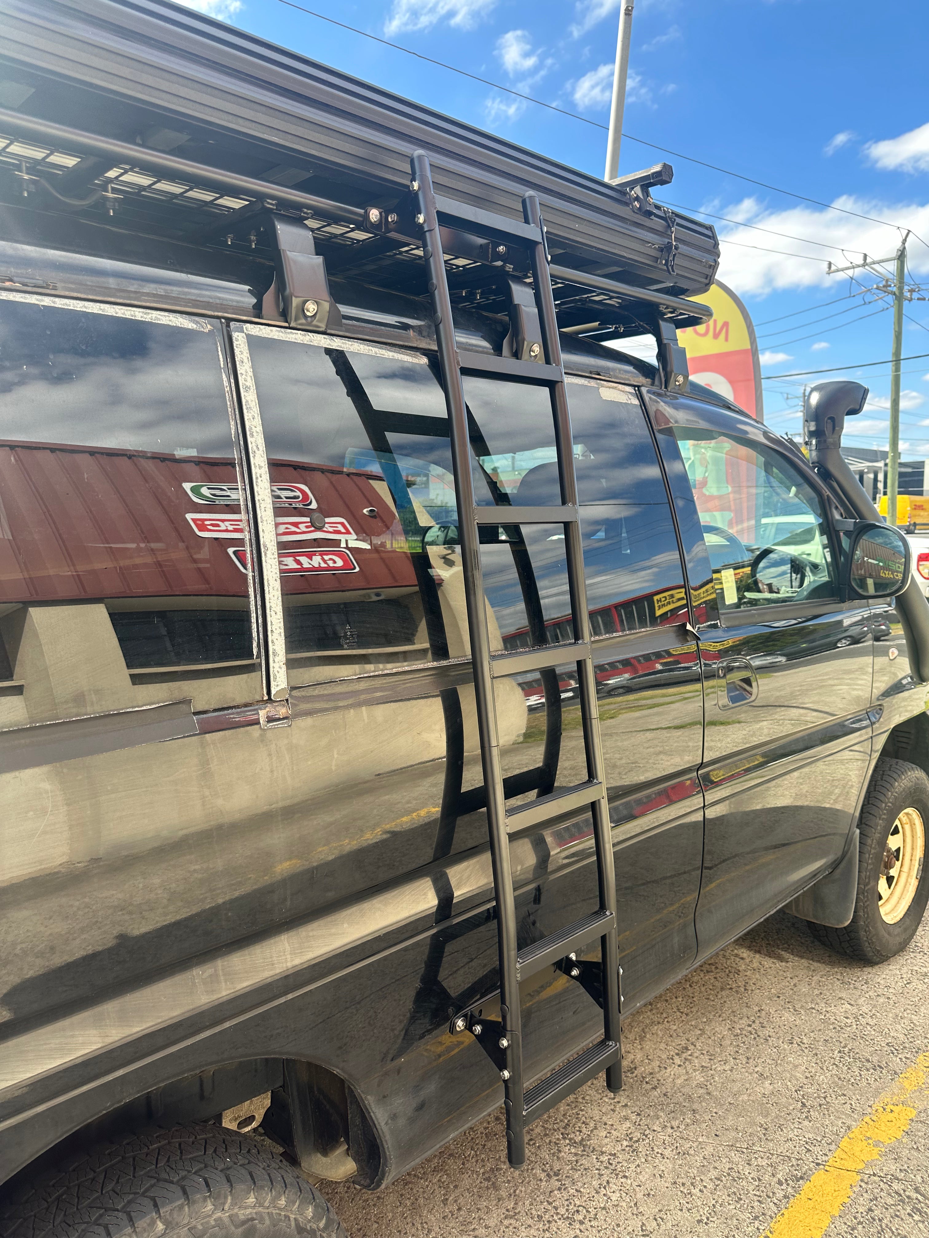 Portable Folding Ladder For Roof Rack Fits Most 4WD & VANS