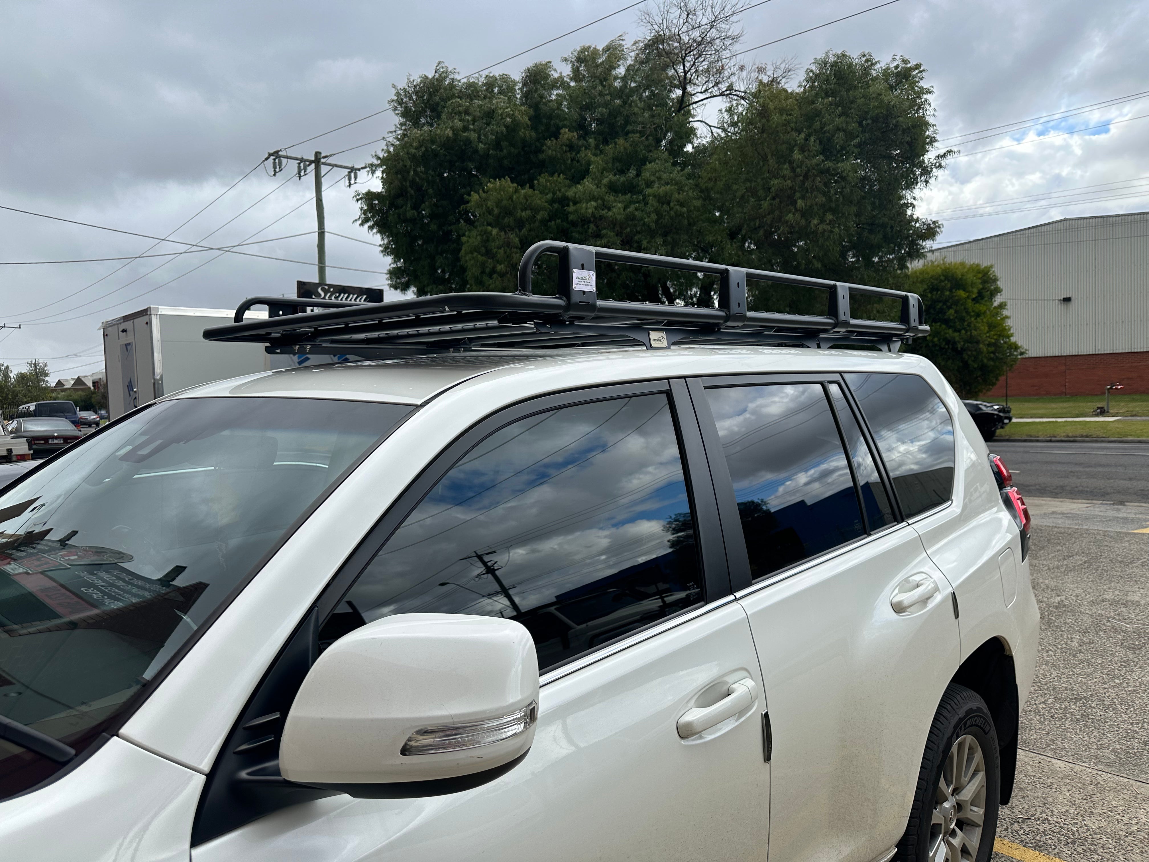 BISON 4X4 STEEL TRADESMAN ROOF RACK FOR TOYOTA PRADO 150 SERIES 2 2015-2017