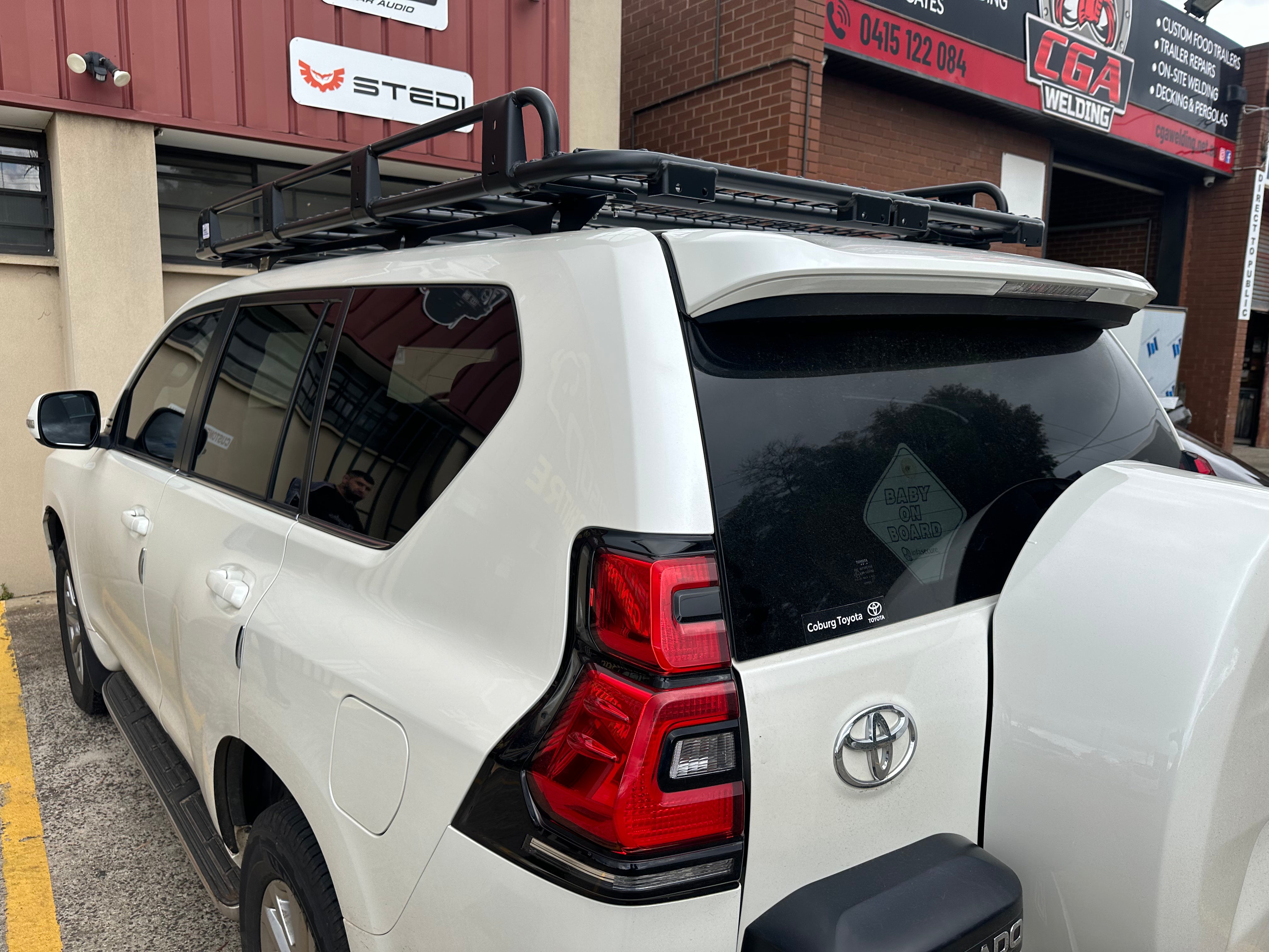 BISON 4X4 STEEL TRADESMAN ROOF RACK FOR TOYOTA PRADO 150 SERIES 1 2009-2015