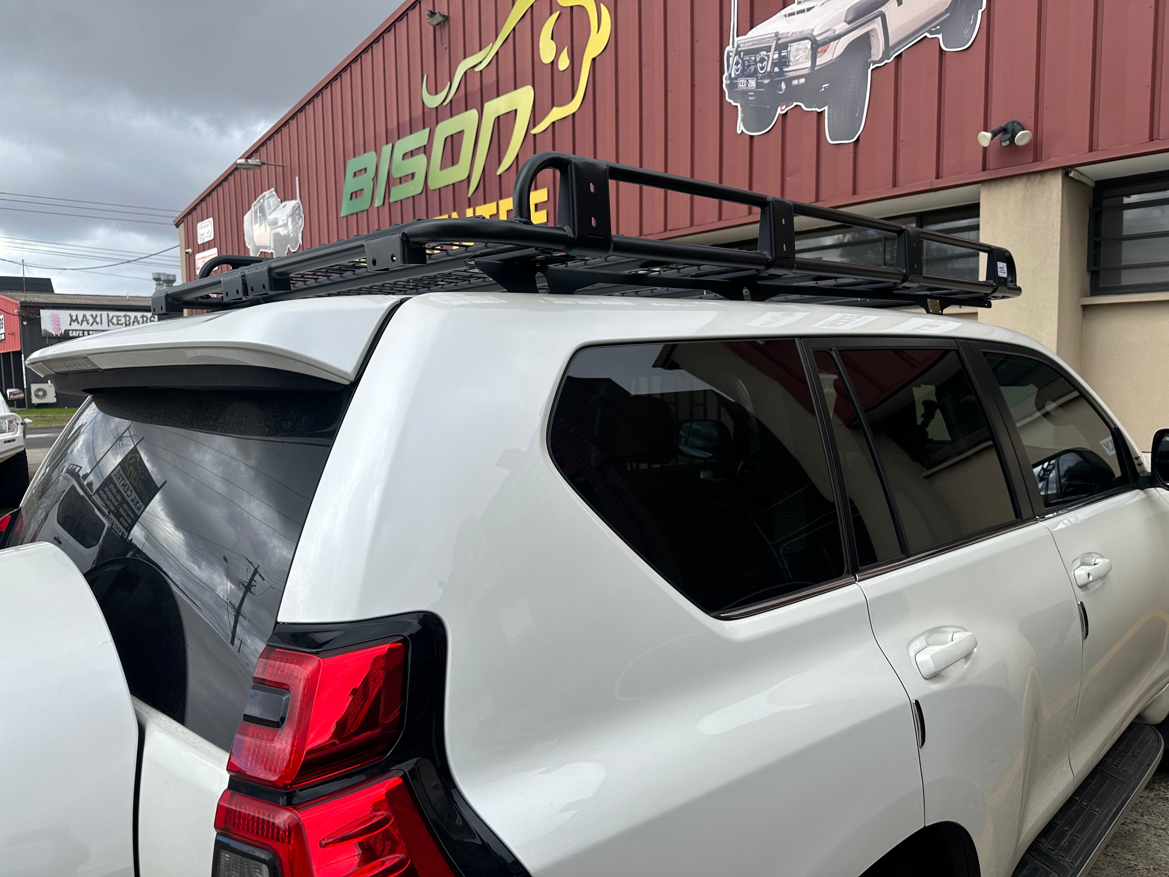 BISON 4X4 STEEL TRADESMAN ROOF RACK FOR TOYOTA PRADO 120 SERIES 2003-2009