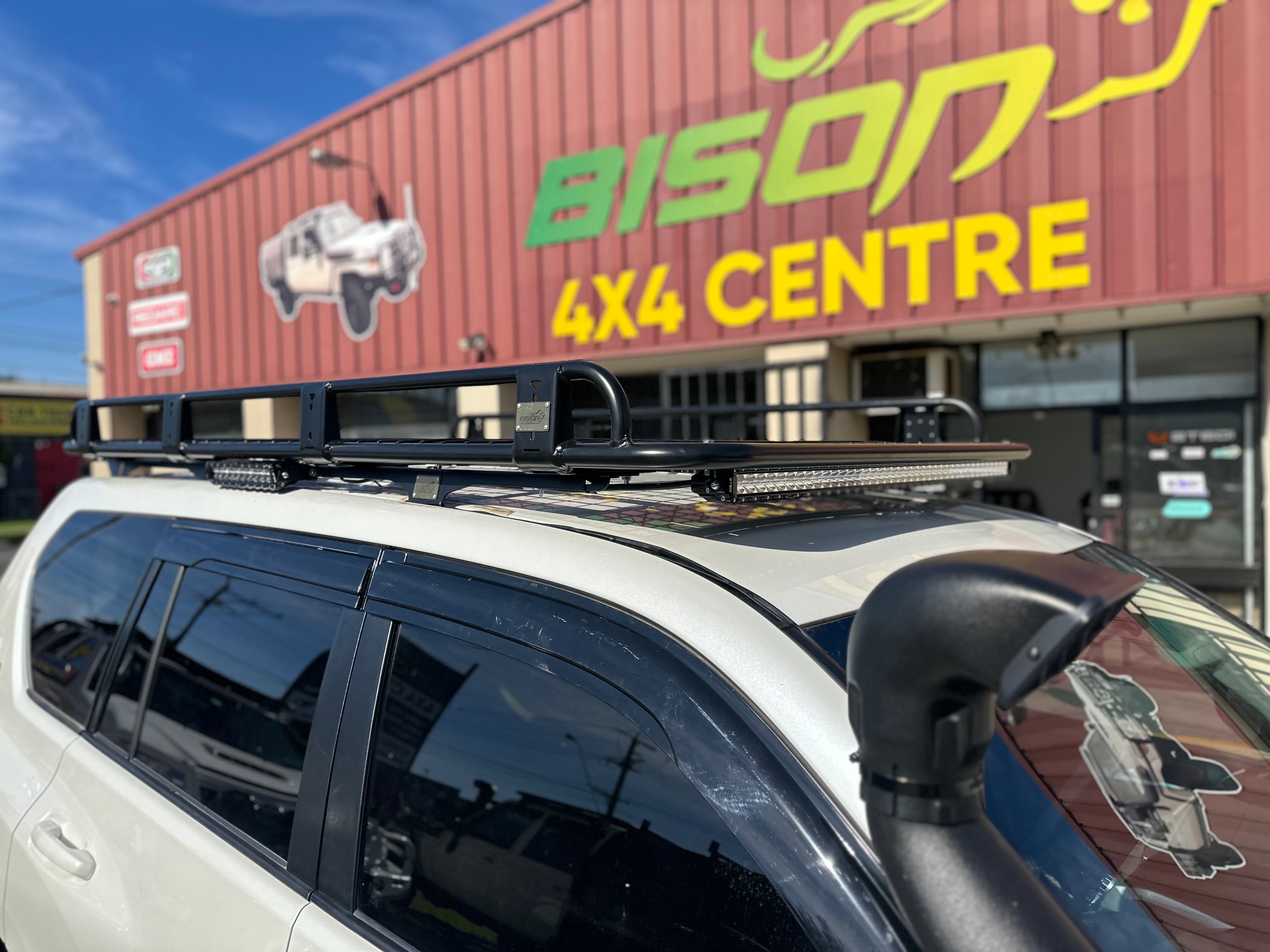 BISON 4X4 STEEL TRADESMAN ROOF RACK FOR TOYOTA PRADO 150 SERIES 2 2015-2017