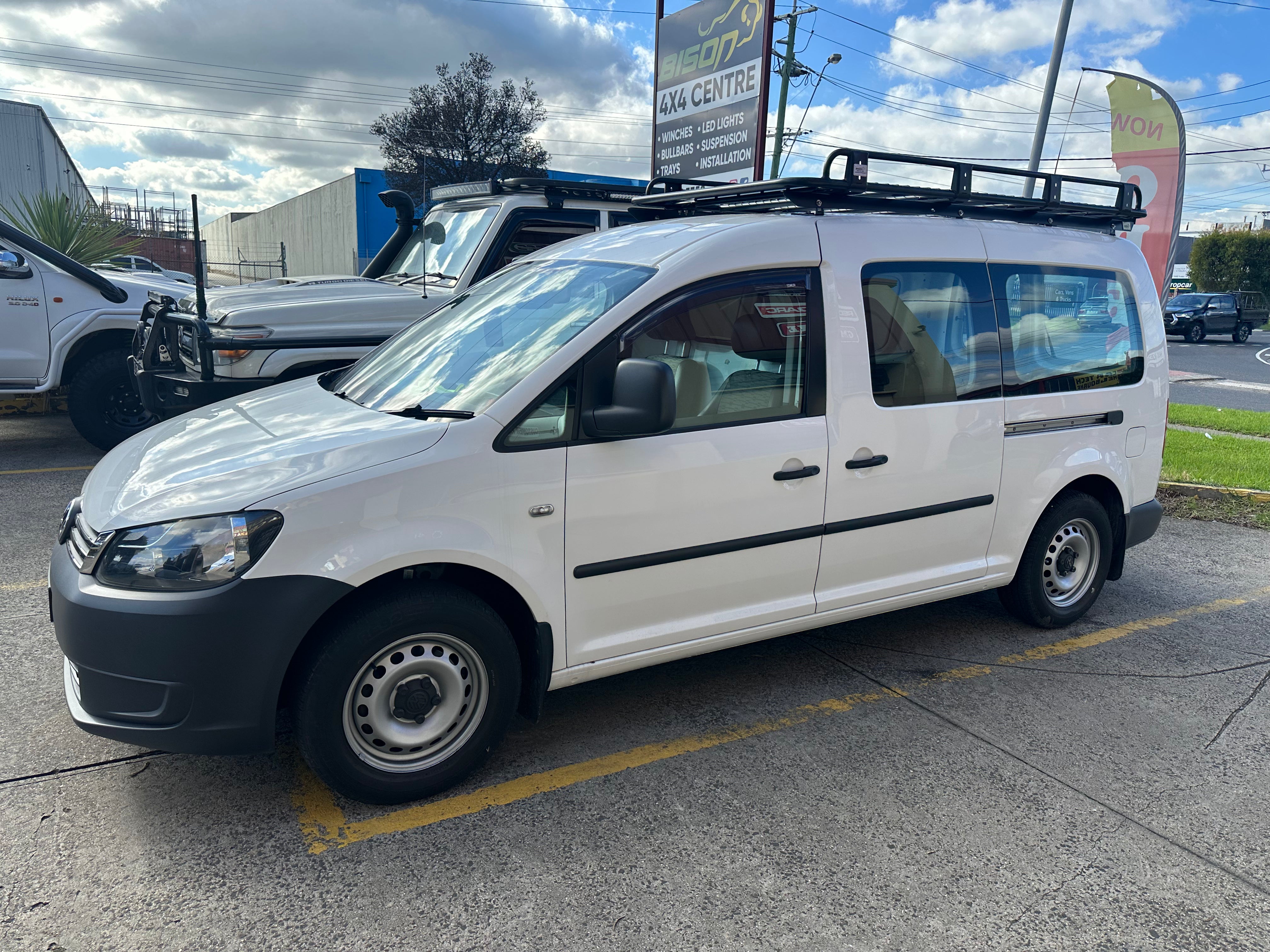 BISON 4X4 STEEL TRADESMAN ROOF RACK FOR VOLKSWAGEN CADDY 2010-2015
