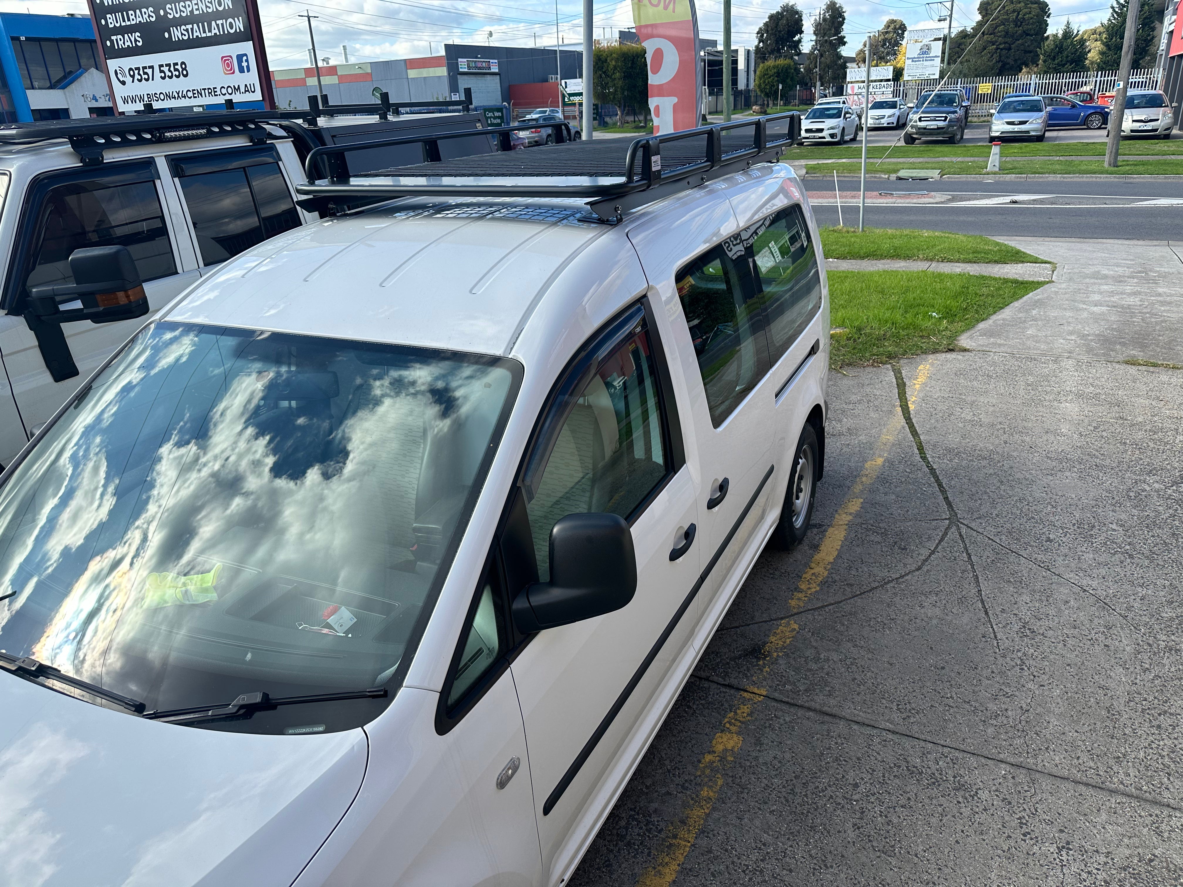 BISON 4X4 STEEL TRADESMAN ROOF RACK FOR VOLKSWAGEN CADDY 2015-2020