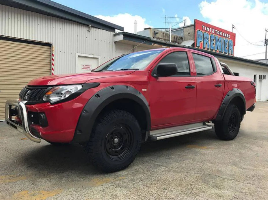 BISON 4X4 Fender Flares Wheel Arch Protector For Mitsubishi Triton 2015-2018 modified