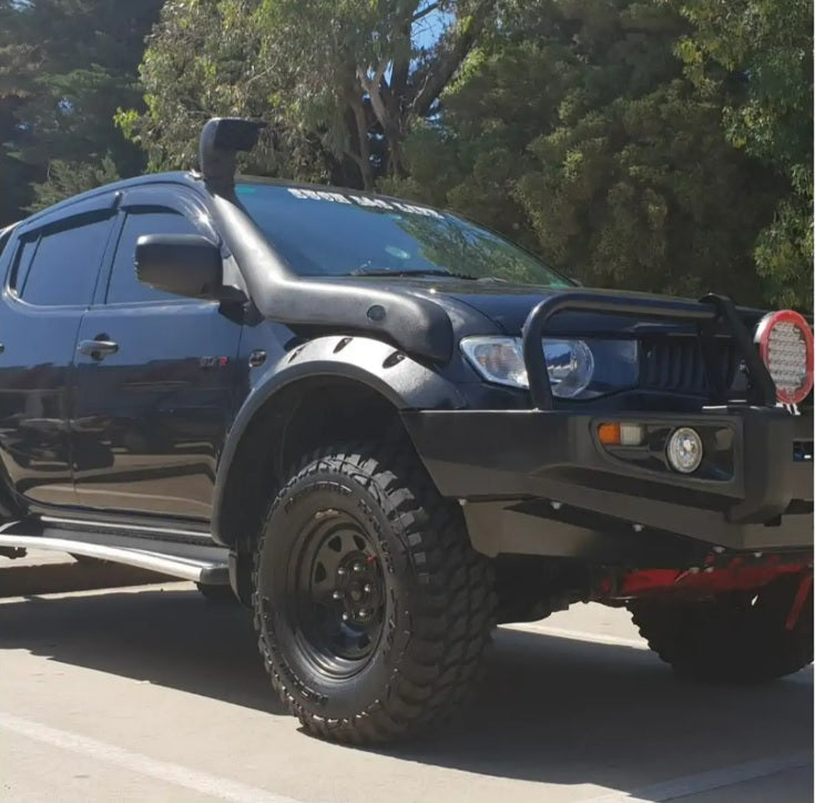BISON 4X4 Fender Flares Wheel Arch Protector For Mitsubishi Triton 2006-2014 Matte Black Modified