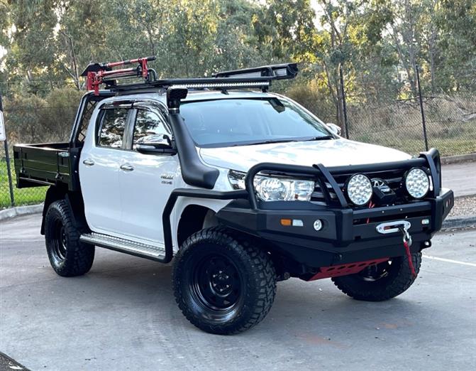 TOYOTA Hilux Dual Cab 2016-on Steel Flat Roof Rack 1350MM
