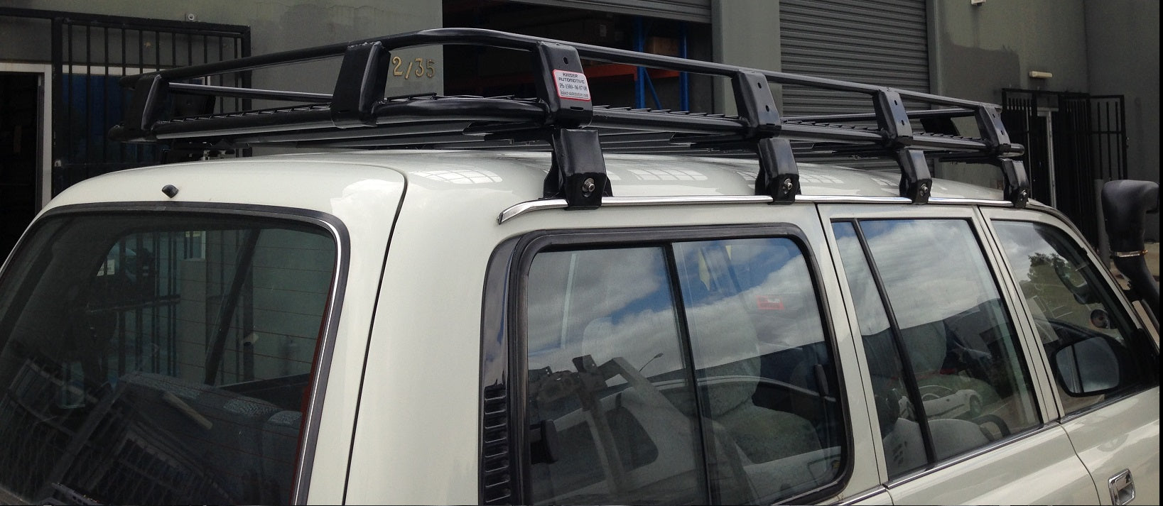 Toyota Land Cruiser 60 80 Prado 90 Fully Enclosed Deluxe Steel Roof Rack 2200mm x 1250mm