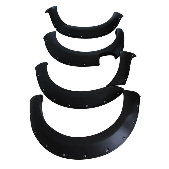 BISON 4X4 6 inch Matt Black OEM Fender Flares Black Guard Trim Fits To Mazda BT50 2016-2020