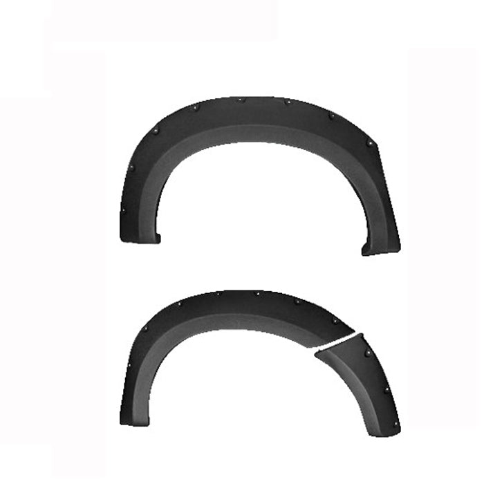 BISON 4X4 Fender Flares Guard Cover to suit Isuzu D-Max 2012 - 2015 Matte Black Modified design