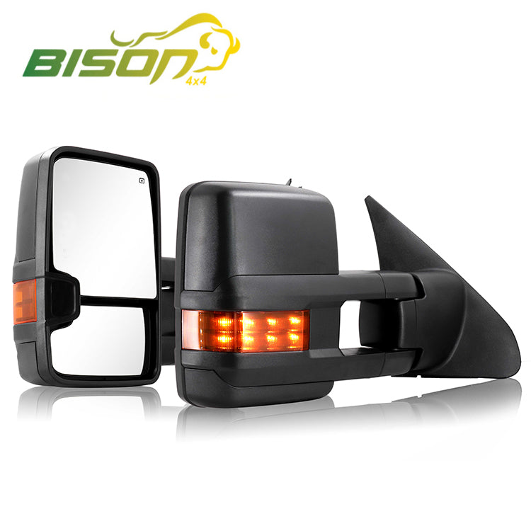 Towing Mirror For Toyota Tundra Power Heated Black 2017-2021