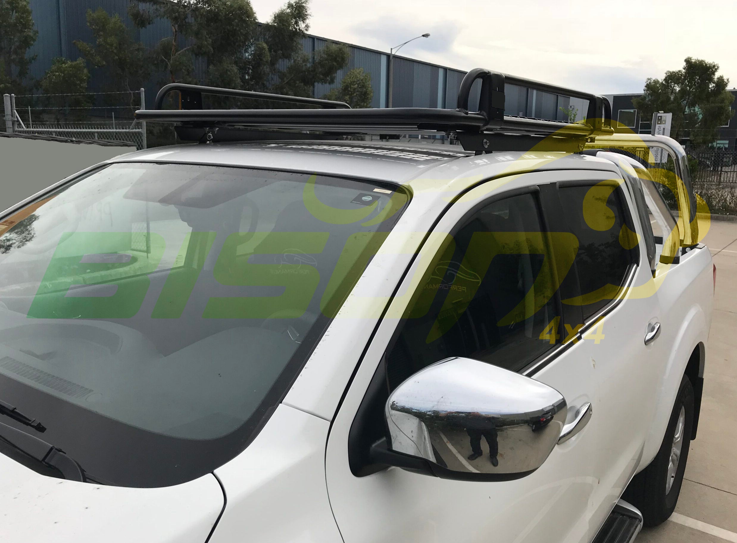 Ford Ranger WildTrak Open ends Tradesman Style Steel Roof Rack 1350x1250mm