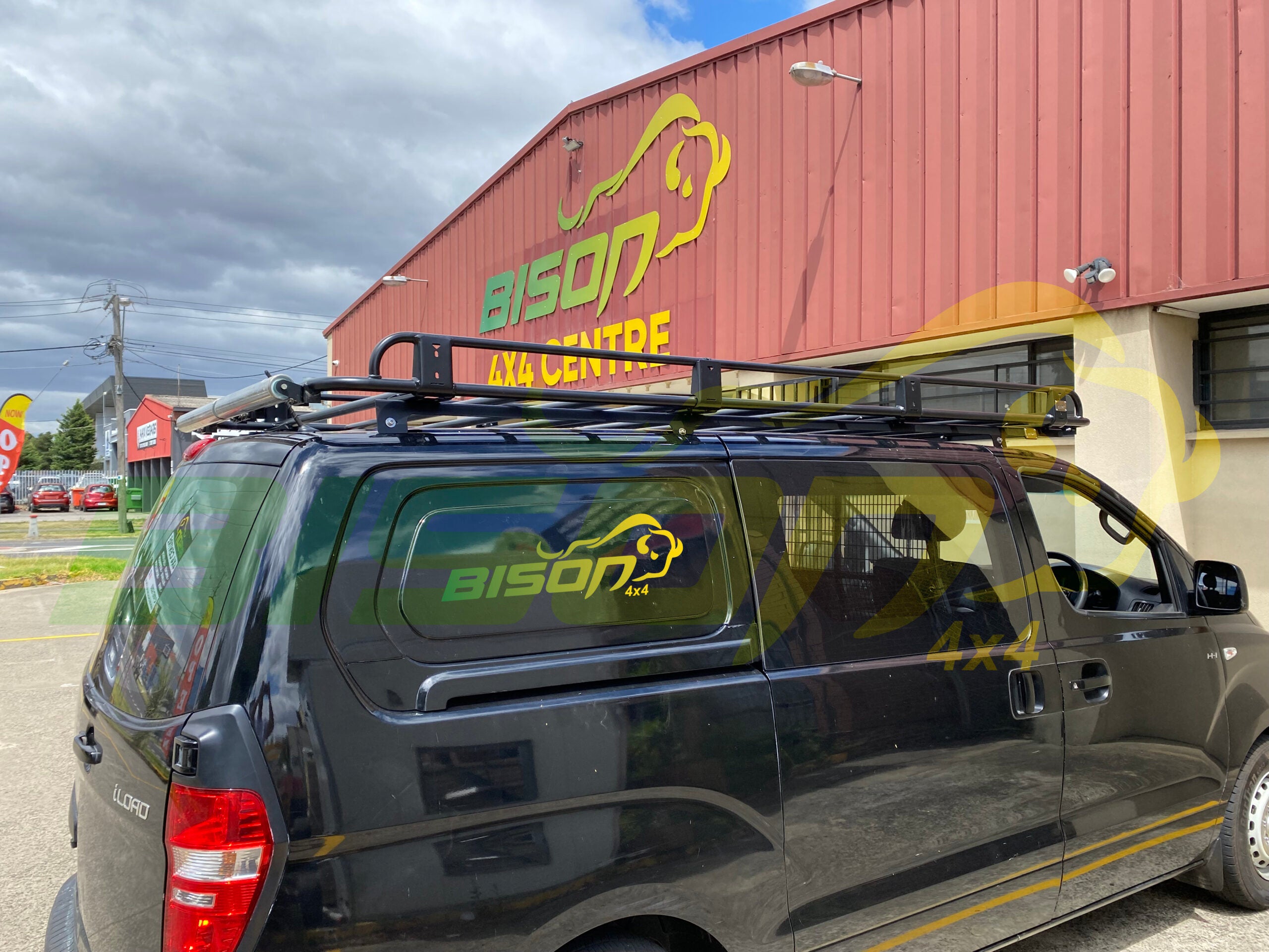 Hyundai iLoad Tradesman Style Open Ends Steel Roof Rack 3000x1464mm