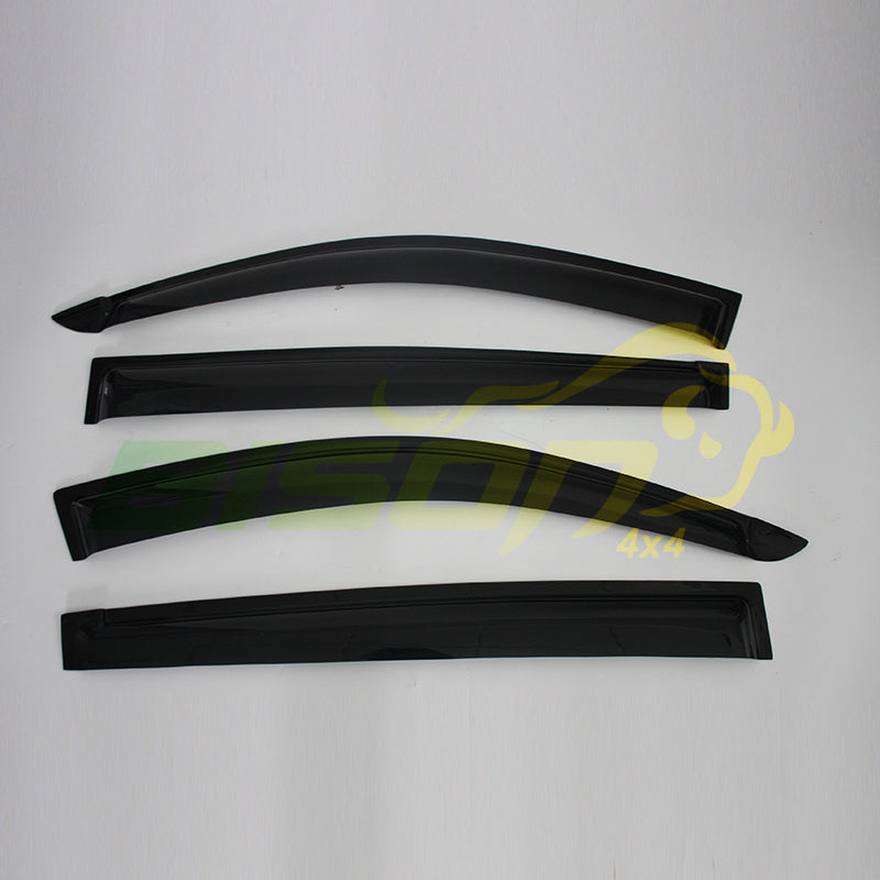 BISON 4X4 Weather Shields Door Visors for Mitsubishi Triton 2006-2014