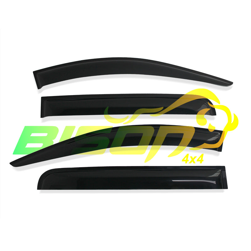BISON 4X4 Weather Shields Door Visor Weather shields for Mitsubishi Triton 2015-2018