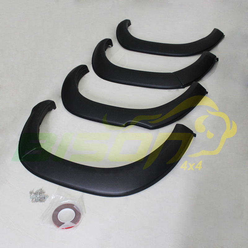 BISON 4X4 Black Fender Flares Wheel Arch Suits for Hilux SR5 SR 2015-2018 3 Inch 4pcs