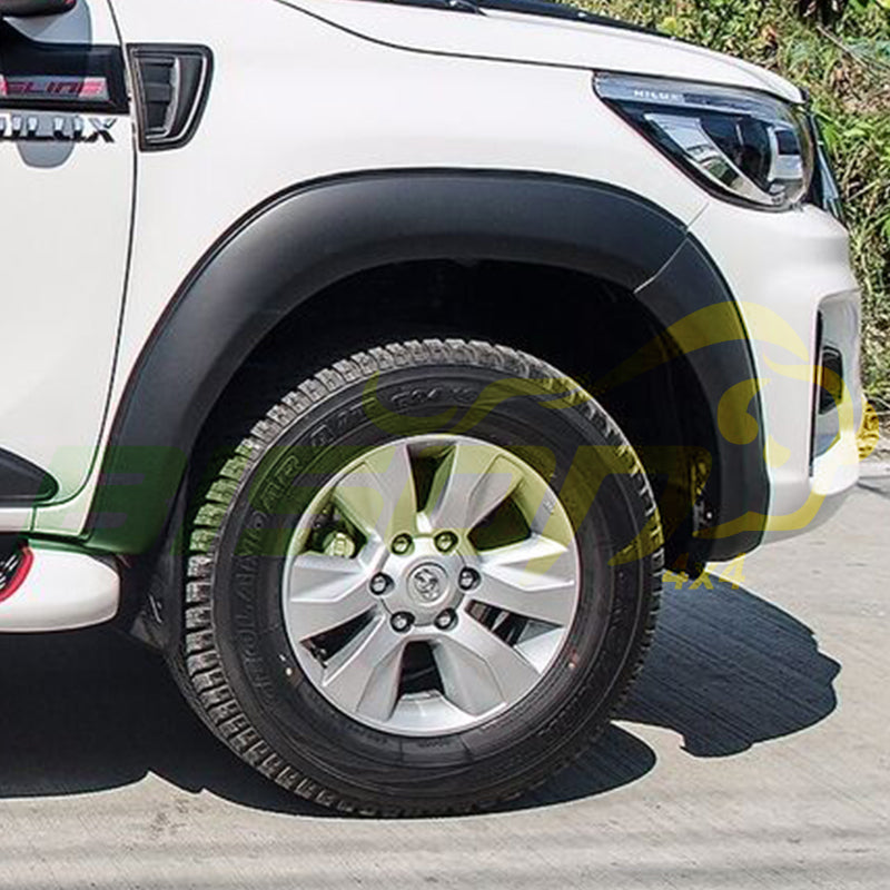 BISON 4X4 Black Fender Flares Wheel Arch Suits for Hilux SR5 SR 2018-2020 6 Inch 6pcs