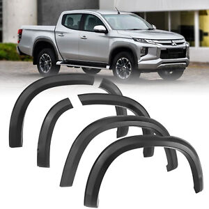 BISON 4X4 Fender Flares Wheel Arch Protector For Mitsubishi Triton 2015-2018 Slim and Smooth