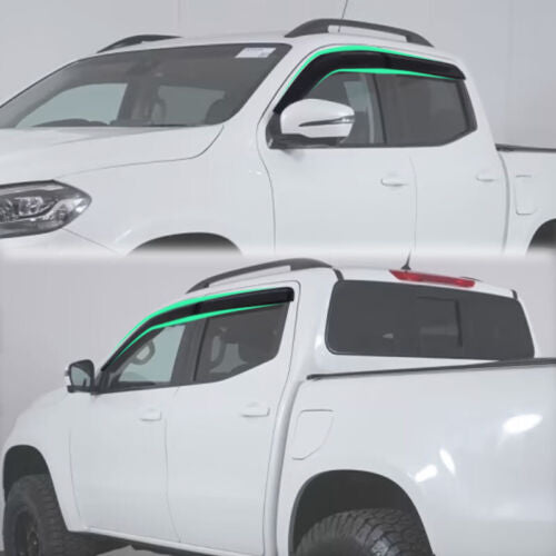 BISON 4X4 Weather Shields Door Visors for Mercedes Benz X-Class 2018