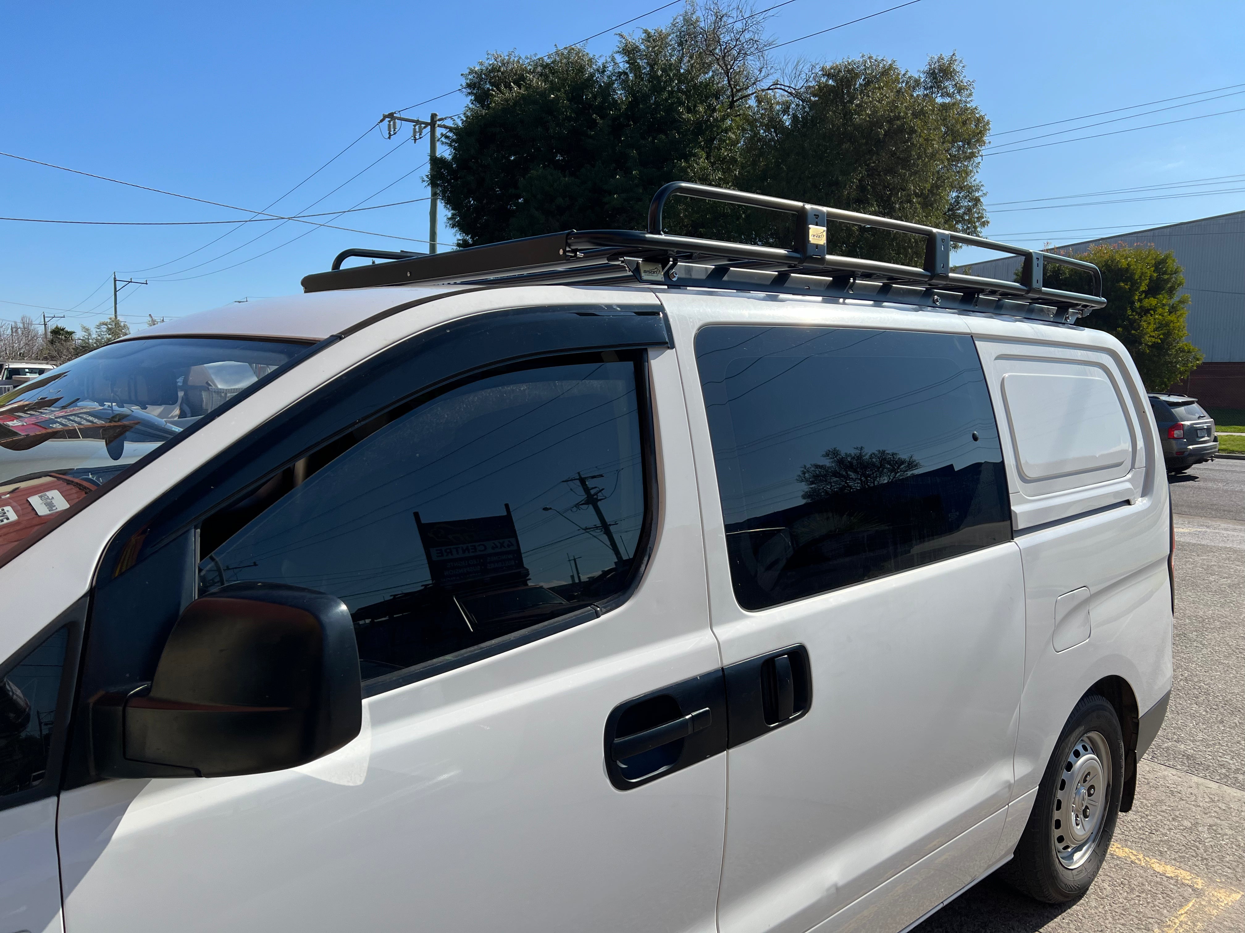 BISON 4X4 STEEL TRADESMAN ROOF RACK 2400MM FOR HYUNDAI iLOAD/iMAX 2008-2018
