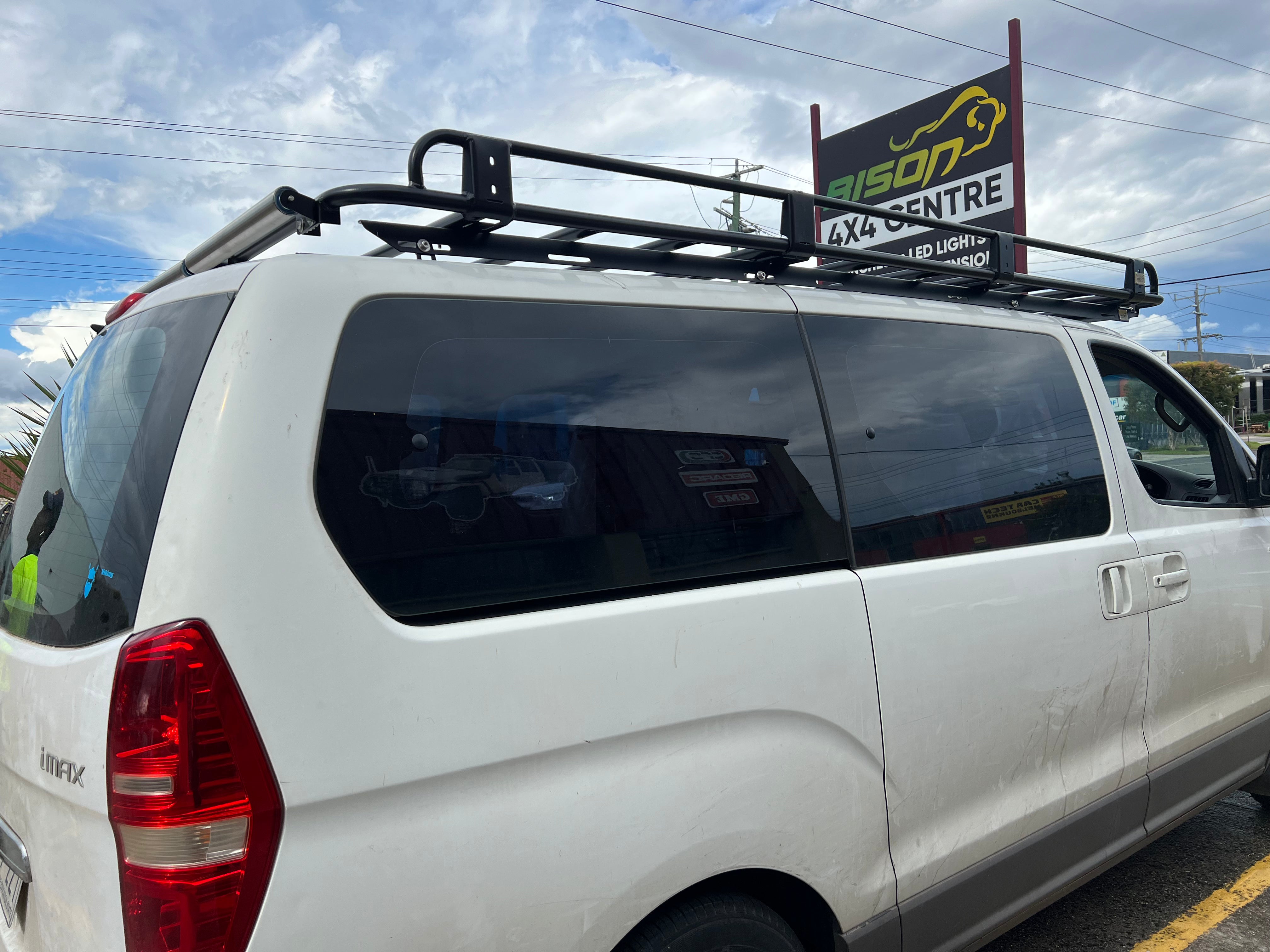 BISON 4X4 STEEL TRADESMAN ROOF RACK 3000MM FOR HYUNDAI iLOAD/iMAX 2018+