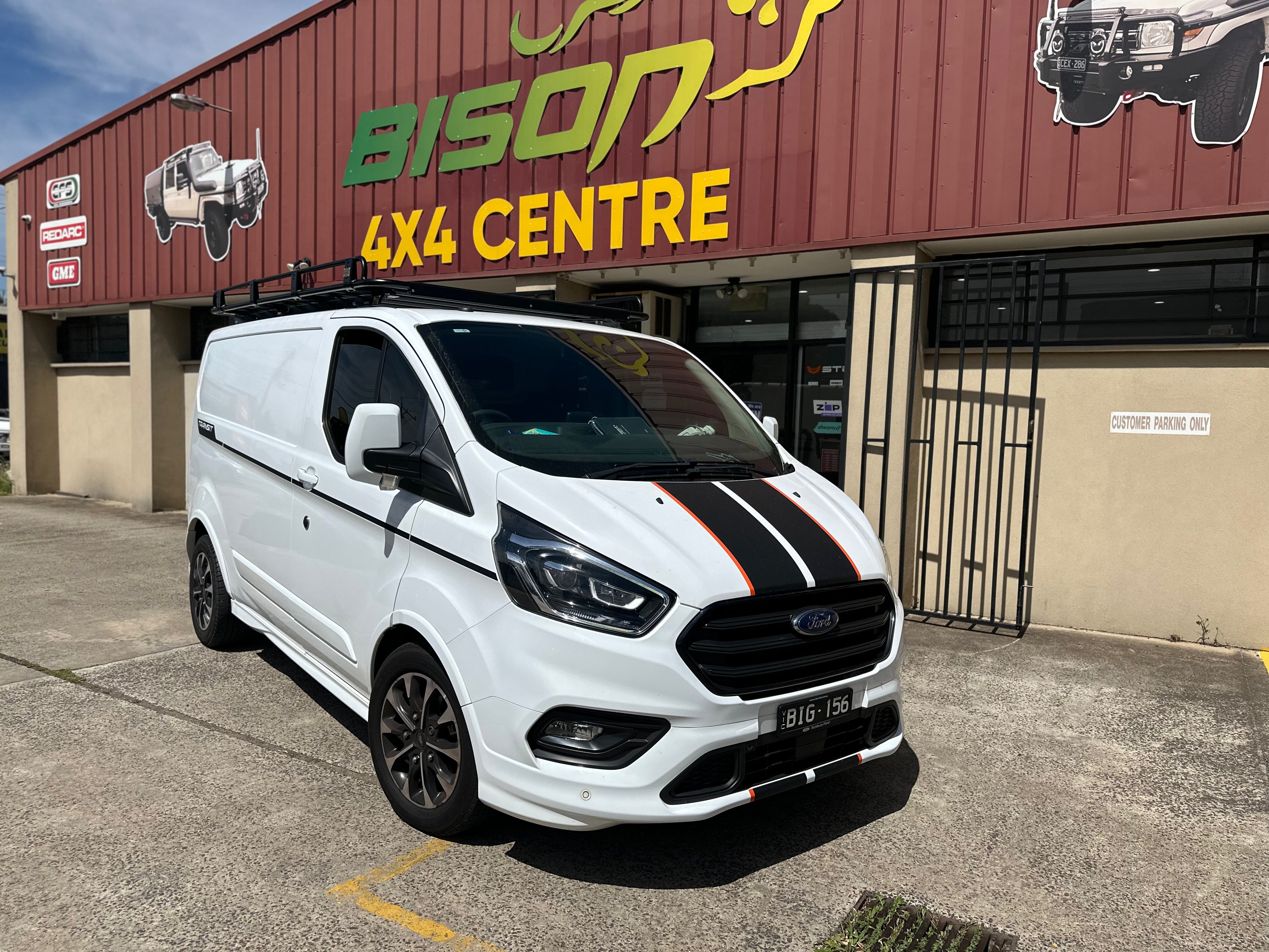 BISON 4X4 STEEL TRADESMAN ROOF RACK FOR FORD TRANSIT 2014+