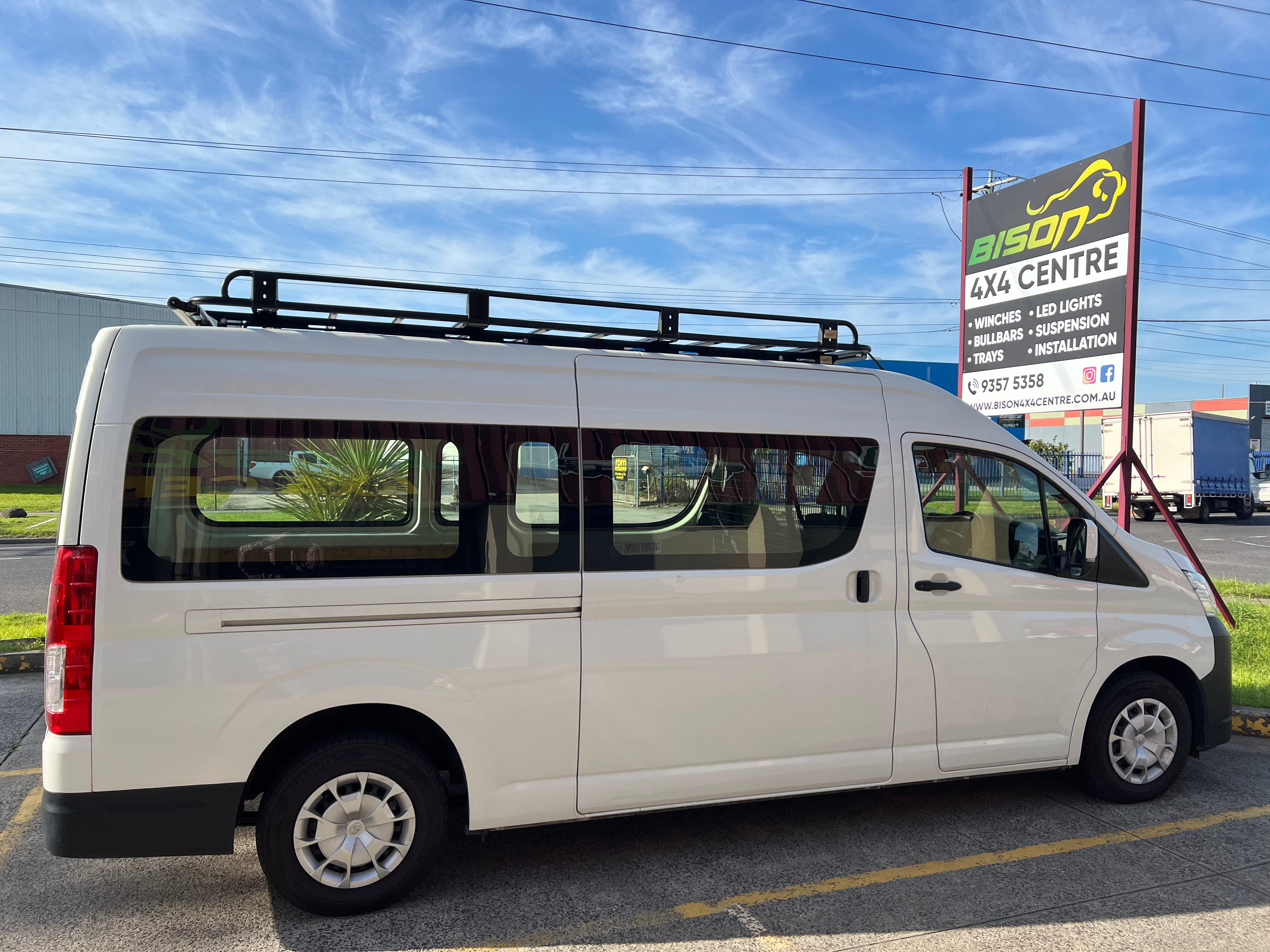 BISON 4X4 STEEL TRADESMAN ROOF RACK FOR TOYOTA HIACE 2019+