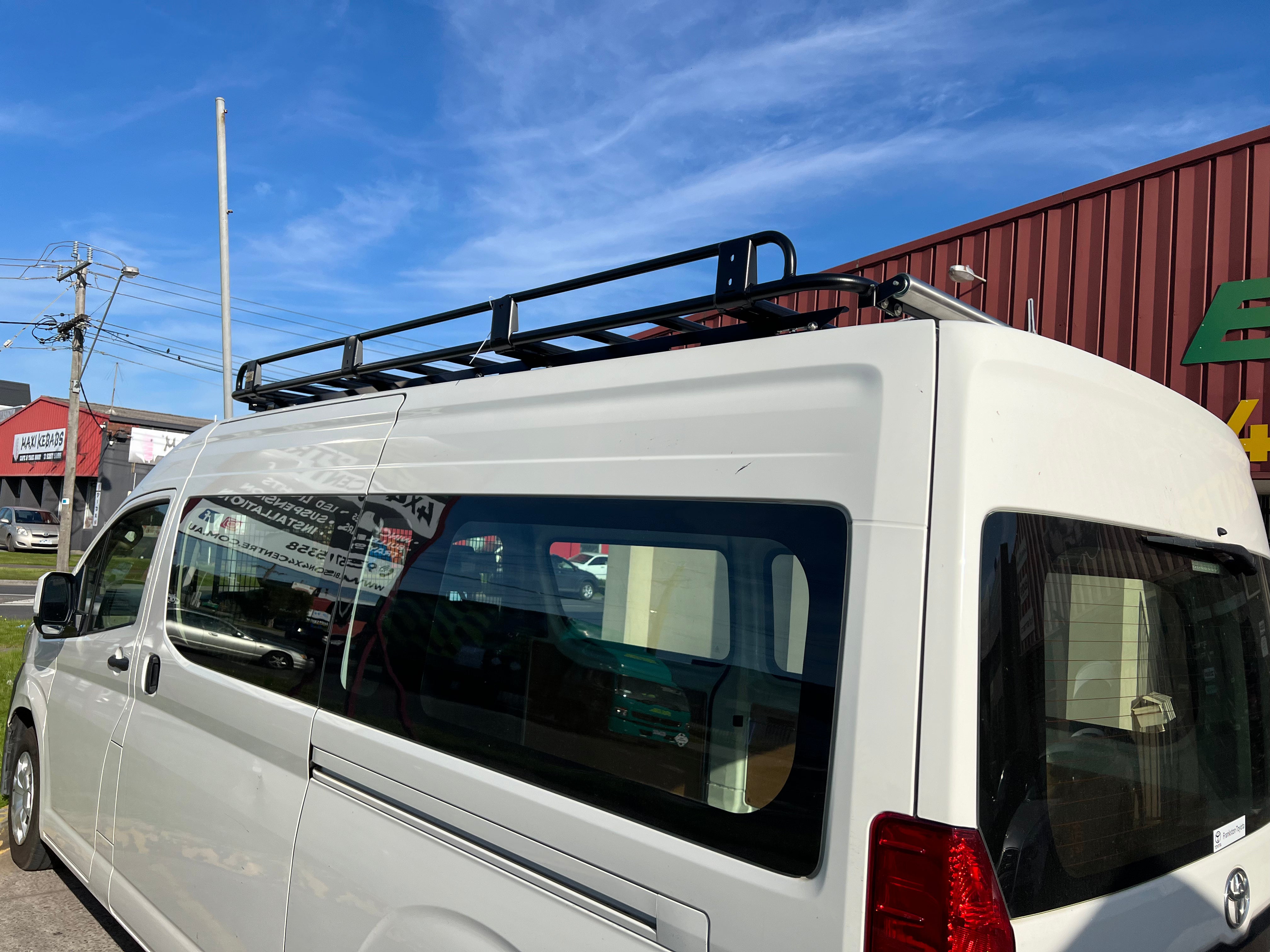 BISON 4X4 STEEL TRADESMAN ROOF RACK FOR TOYOTA HIACE COMMUTER 2019+