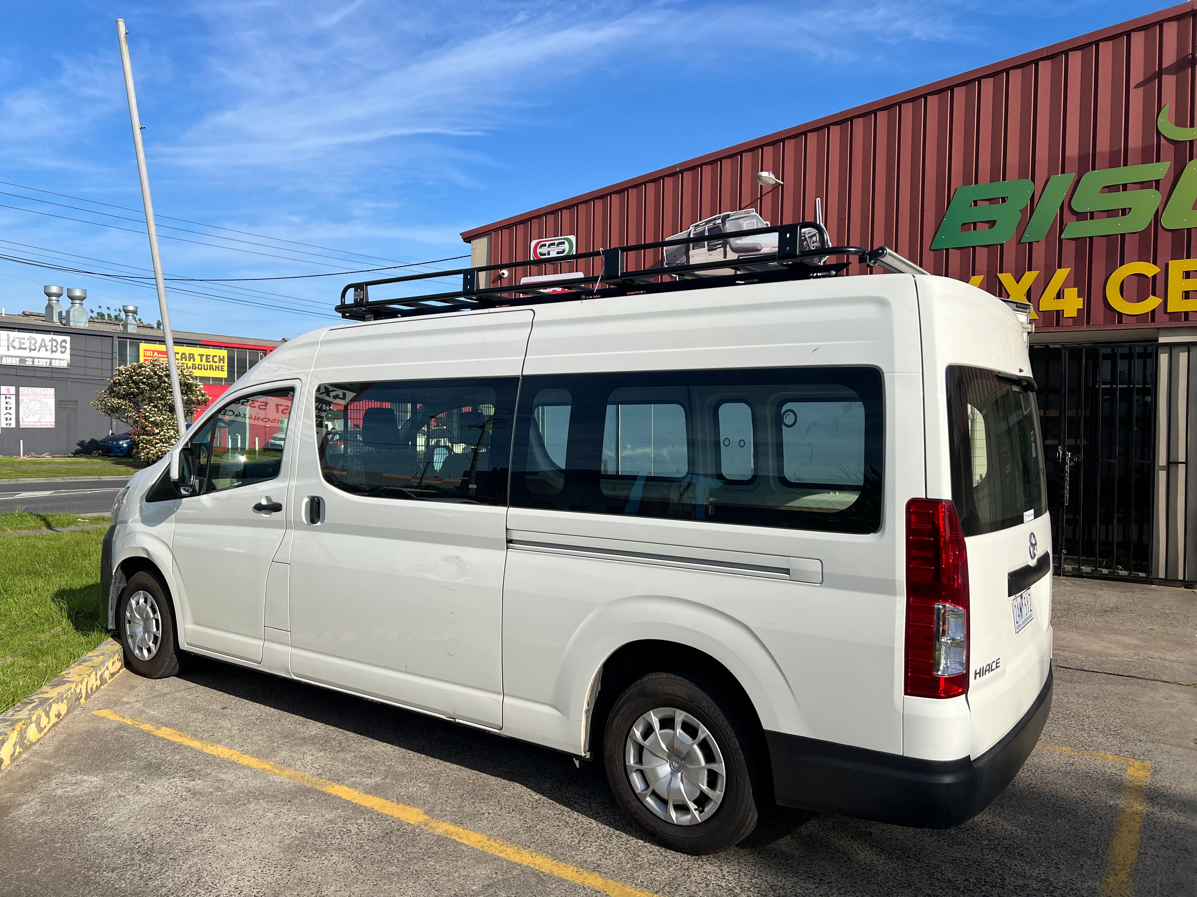 BISON 4X4 STEEL TRADESMAN ROOF RACK FOR TOYOTA HIACE 2019+