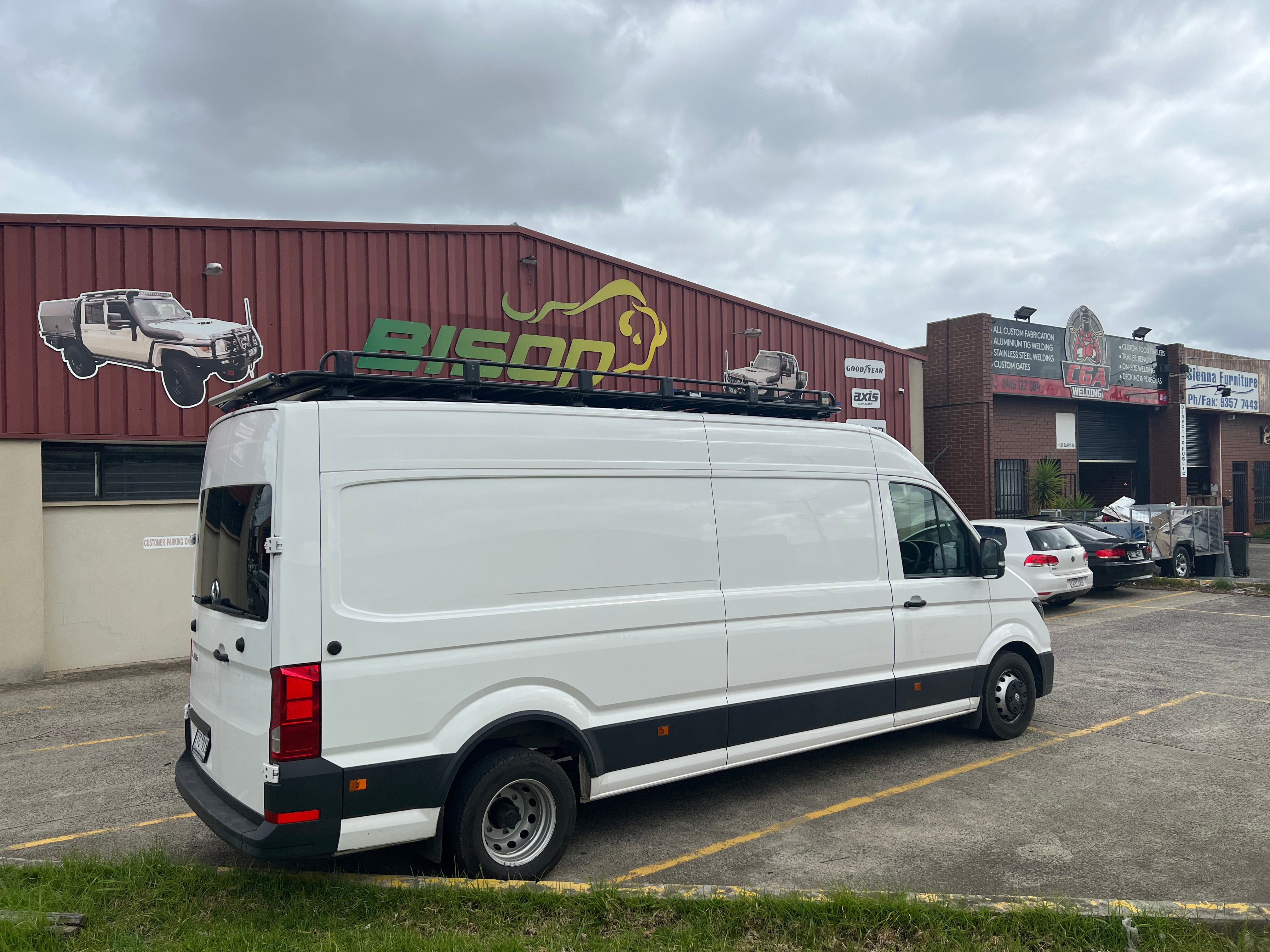 BISON 4X4 STEEL TRADESMAN ROOF RACK FOR VOLKSWAGEN CRAFTER 2F 2017+