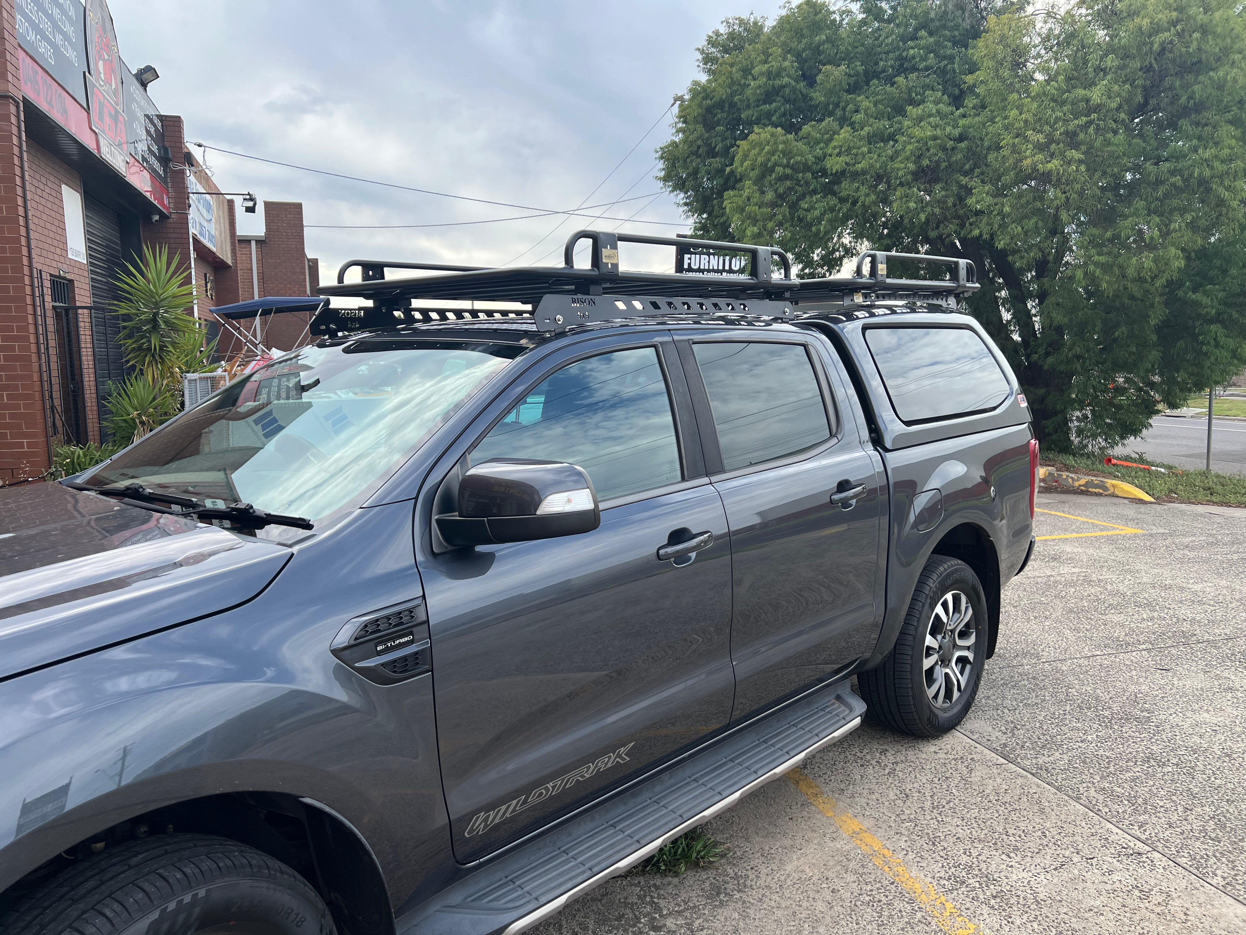 BISON 4X4 STEEL TRADESMAN ROOF RACK FOR FORD RANGER PX 2/3 2015-2022
