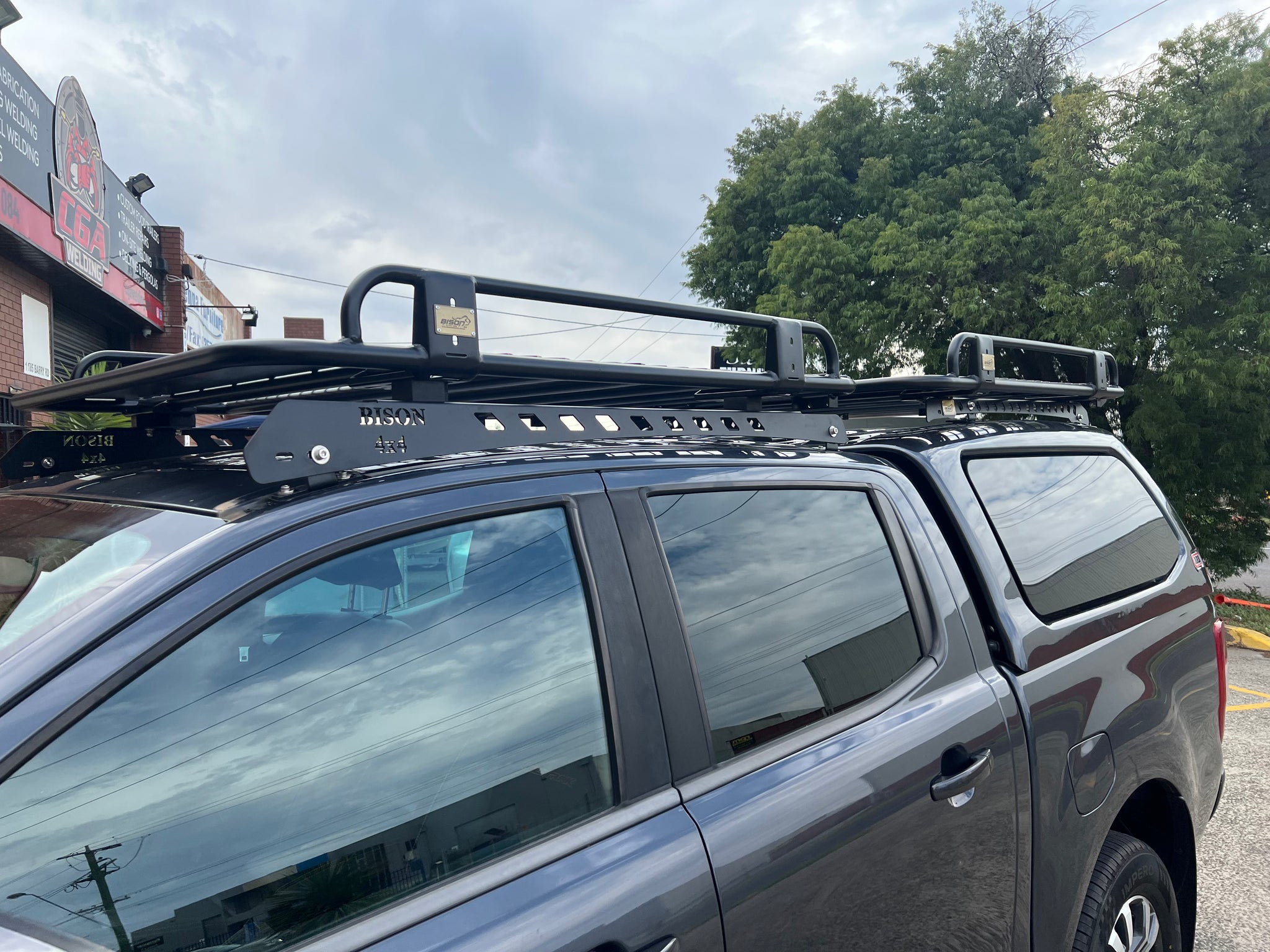 BISON 4X4 STEEL TRADESMAN ROOF RACK FOR FORD RANGER PX1 2011-2015