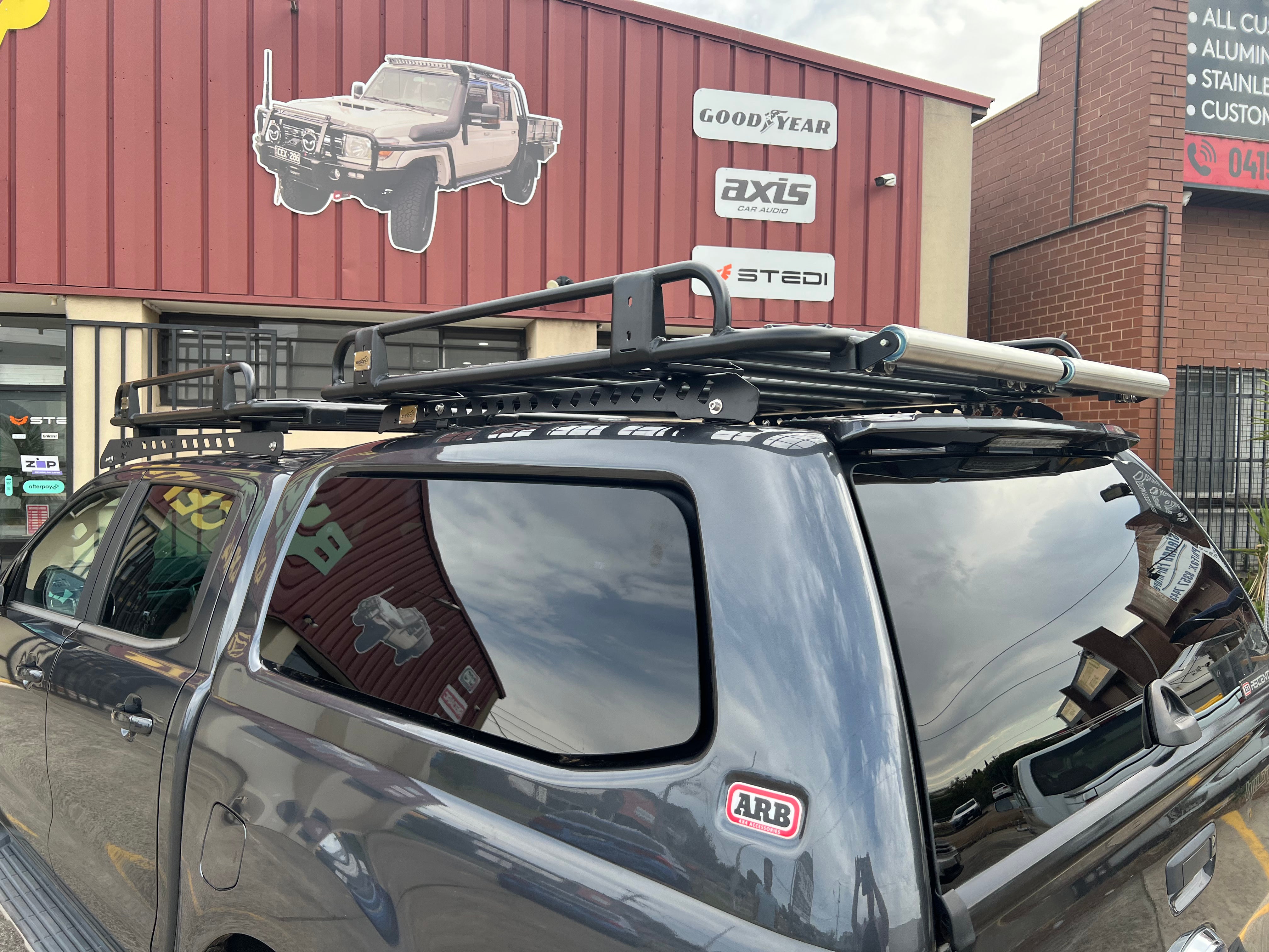 BISON 4X4 STEEL TRADESMAN ROOF RACK FOR FORD RANGER PX 2/3 2015-2022