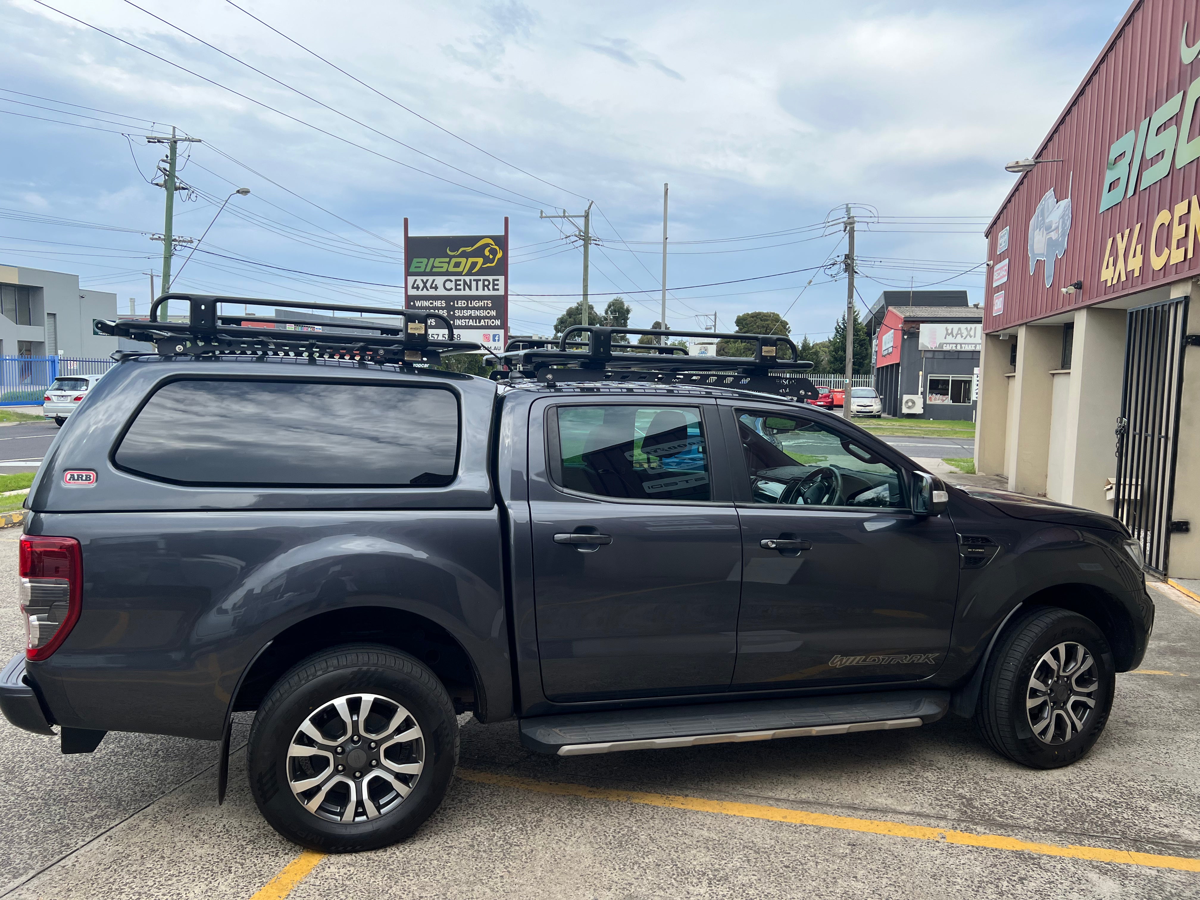 BISON 4X4 STEEL TRADESMAN ROOF RACK FOR FORD RANGER PX 2/3 2015-2022