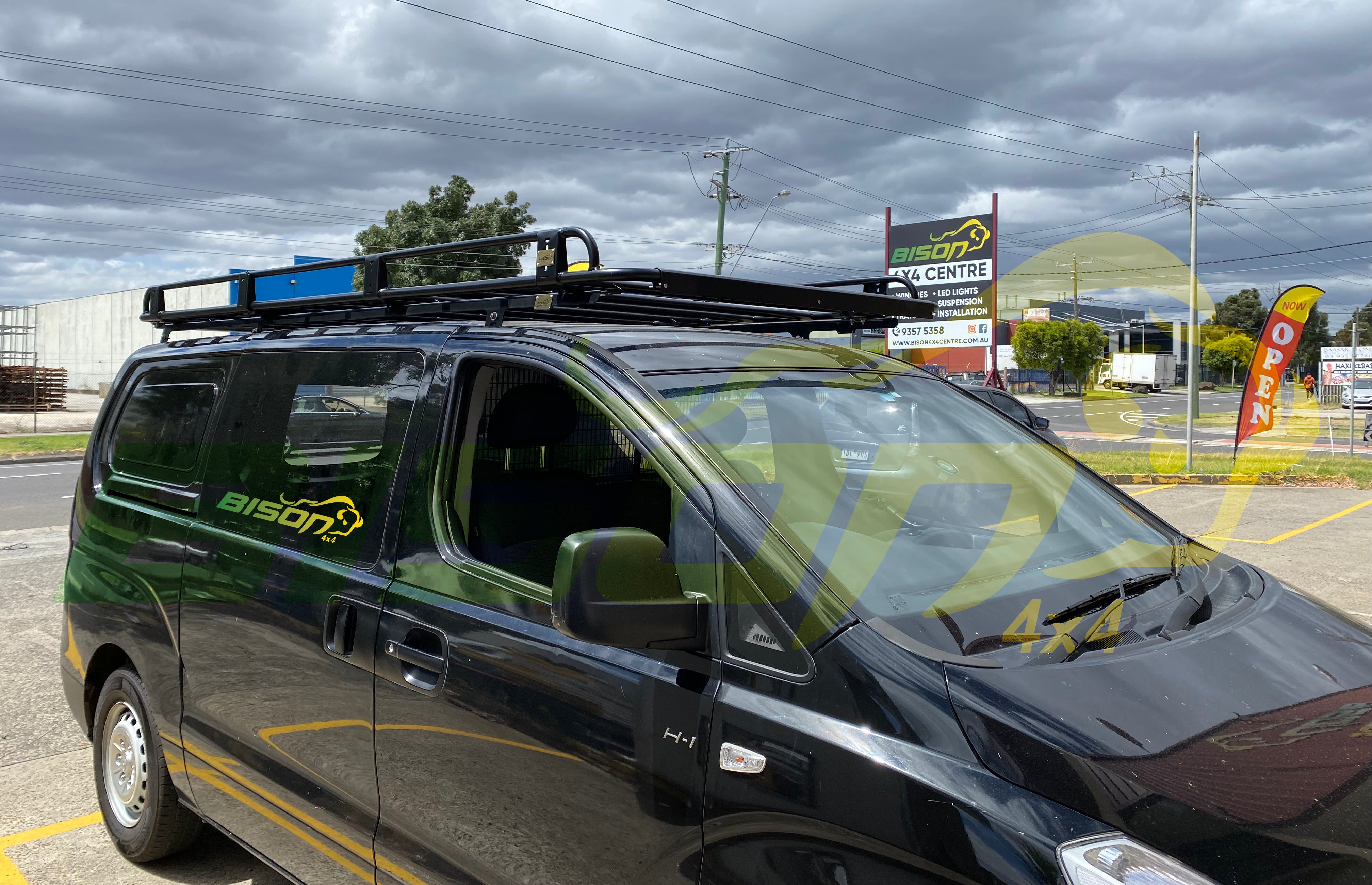 Tradesman Style Roof Rack For Huyndai iLoad 2400x1464mm Heavy Duty