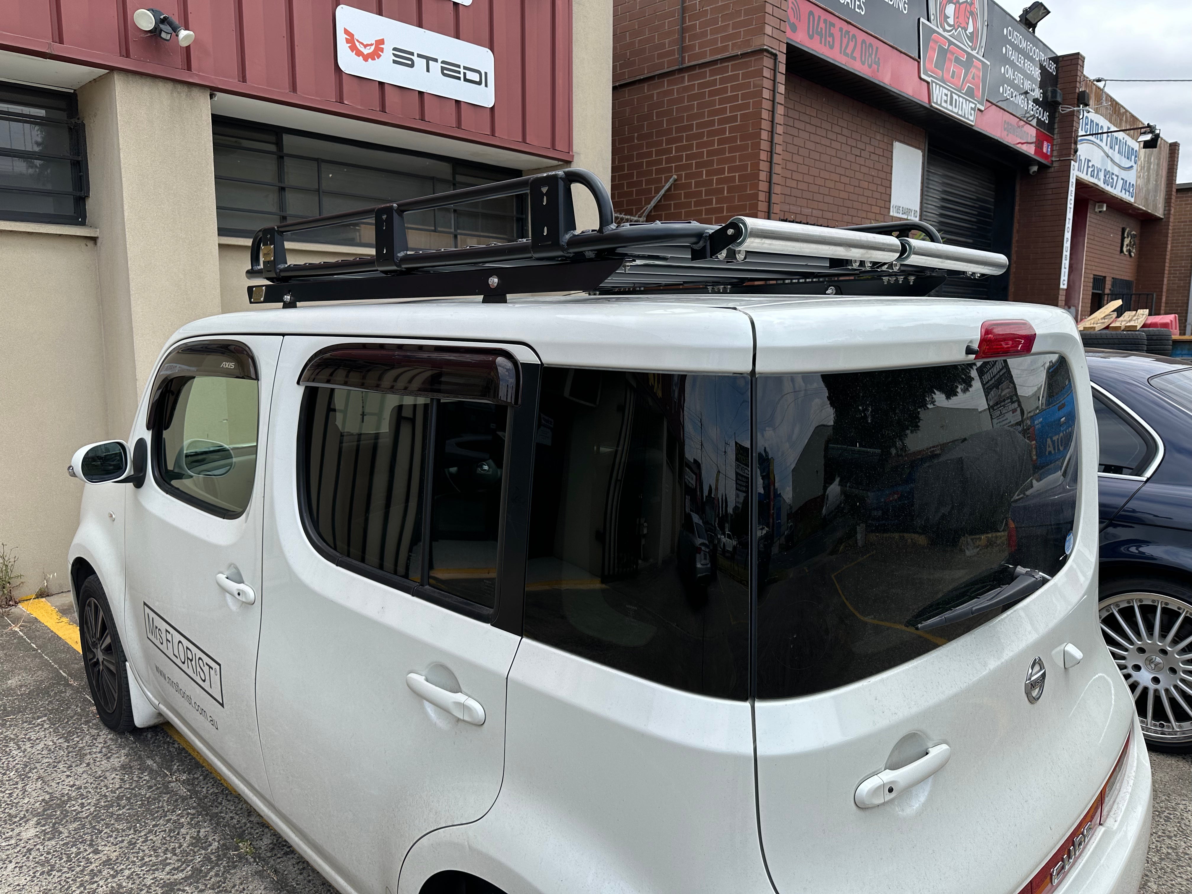 BISON 4X4 DAKOTA STYLE TRADESMAN RACK FOR NISSAN CUBE | TRADESMAN ROOF RACK 850mm x 1250mm