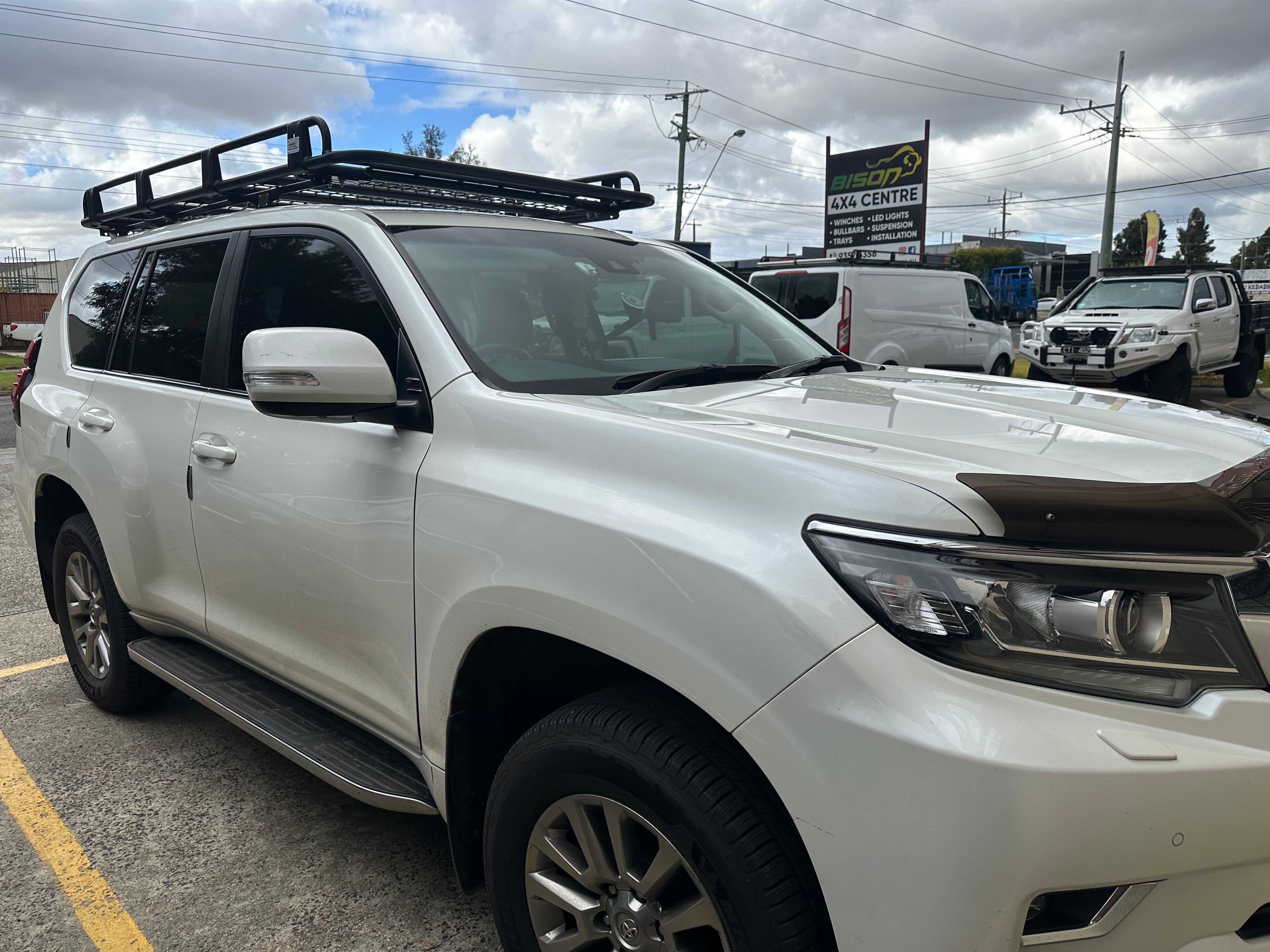 BISON 4X4 STEEL TRADESMAN ROOF RACK FOR TOYOTA PRADO 150 SERIES 3 2017+