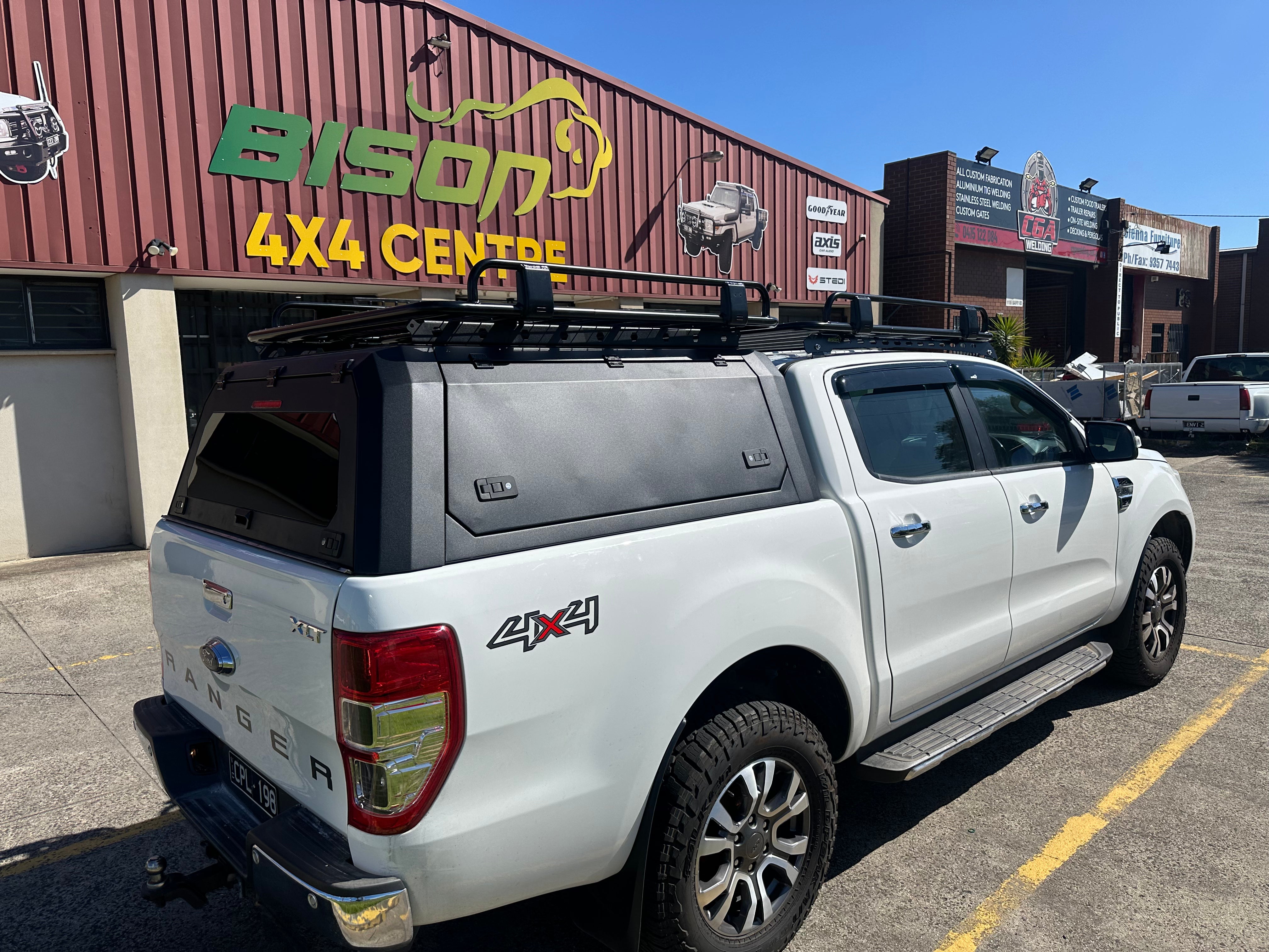 BISON 4X4 DAKOTA STYLE TRADESMAN RACK KFOR FORD RANGER | TRADESMAN ROOF RACK 1520mm x 1250mm