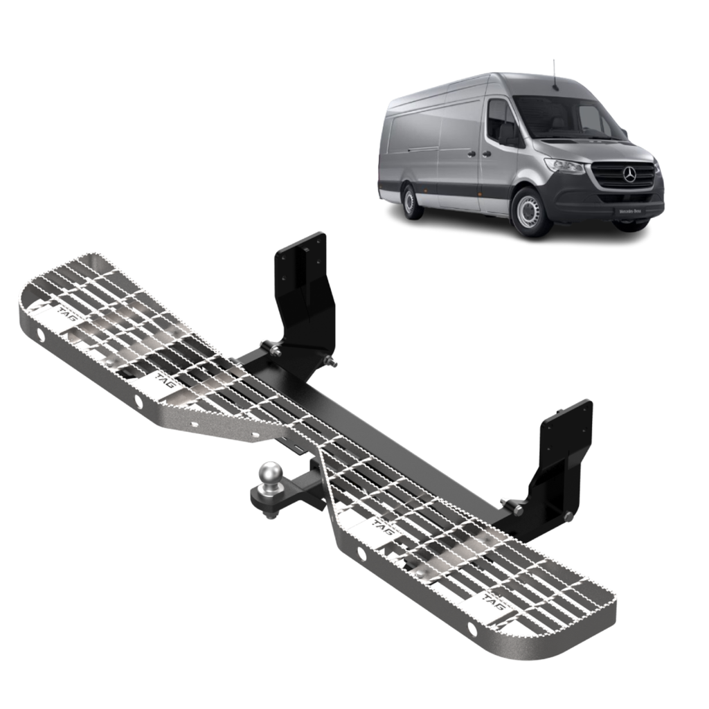 TAG Rear Step & Towbar for Mercedes Sprinter Van 907 (VS30) Wide Chassis (01/2019 - On)
