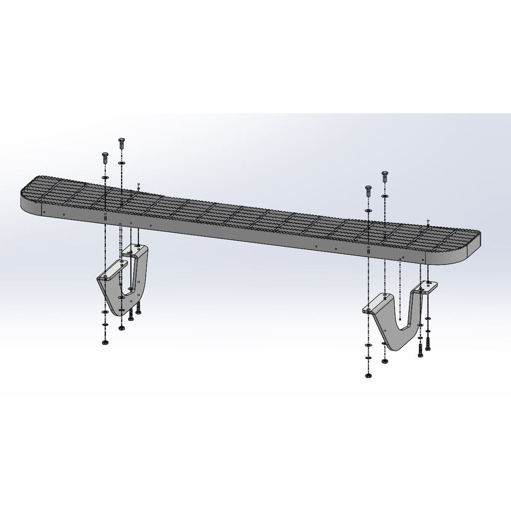 TAG Galvanised Rear Step for Hyundai ILoad (02/2008 - on)