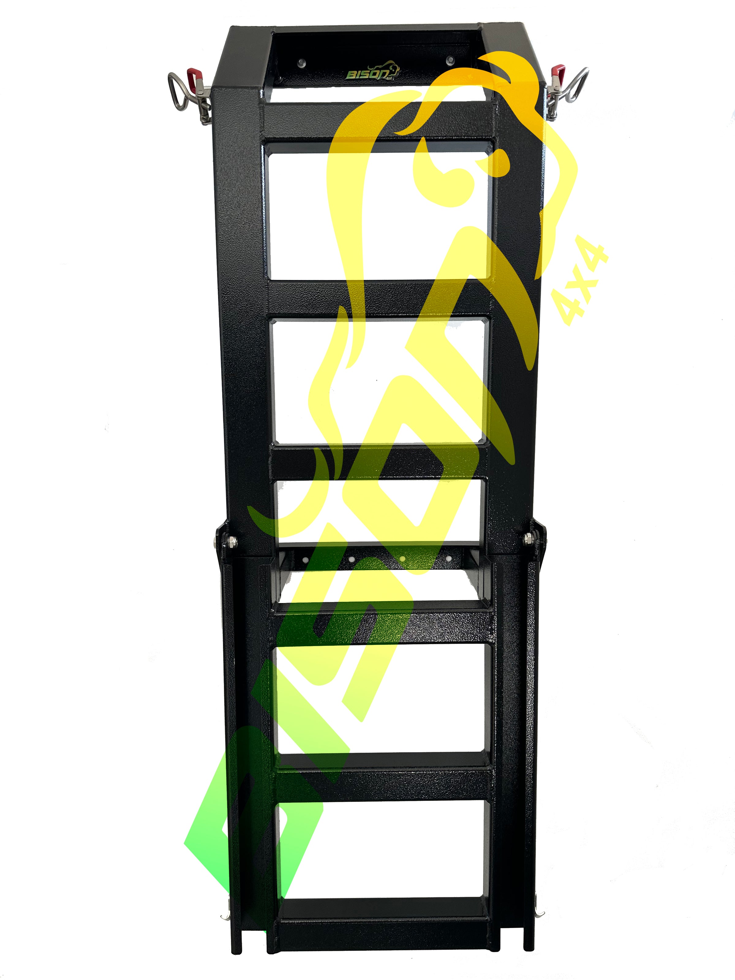 BISON 4X4 Aluminium Universal Ute Canopy Rear Climbing Folding Ladder