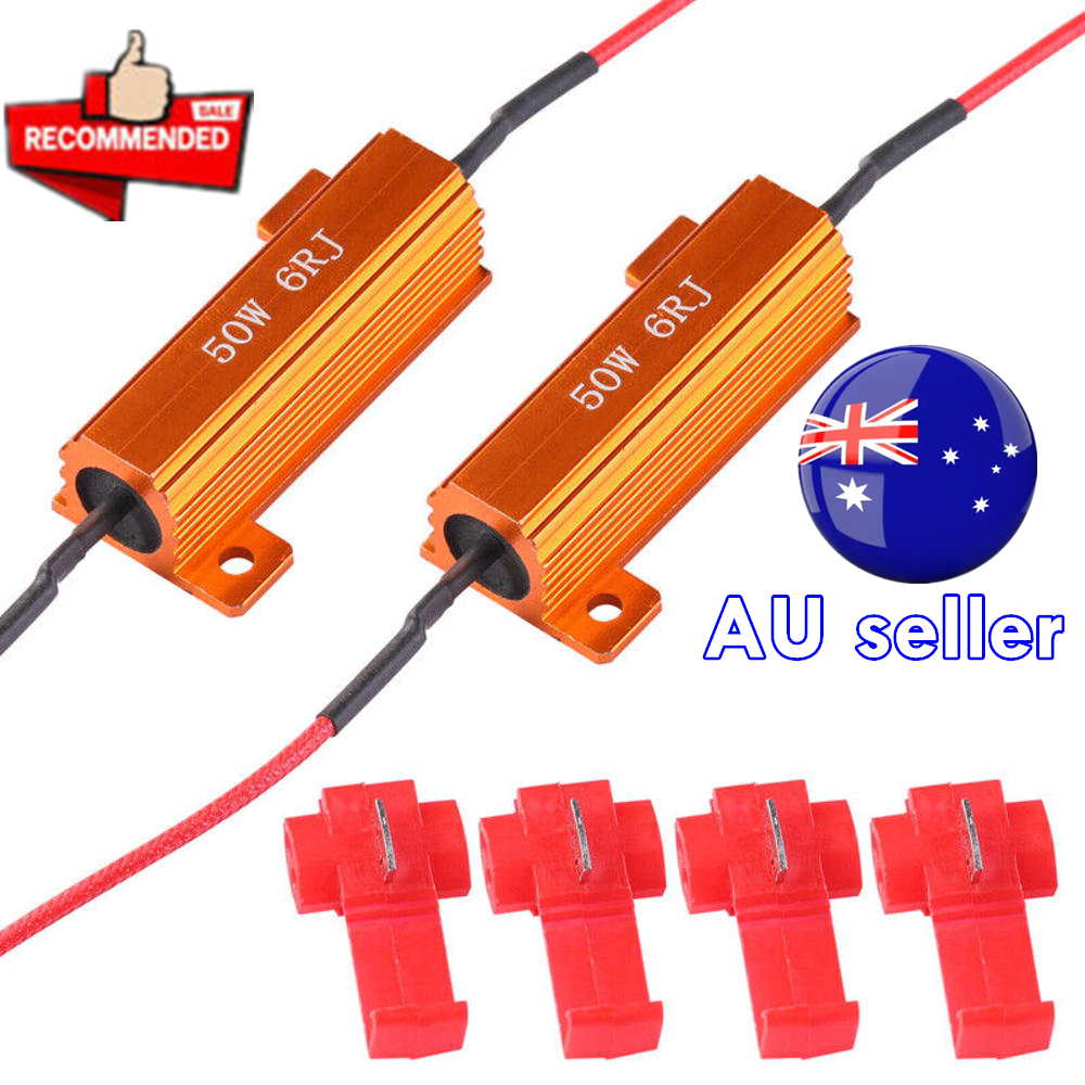 2X LOW VOLTAGE LED LOAD RESISTOR 4 TRAILER TAIL STOP LIGHTS INDICATOR LAMP