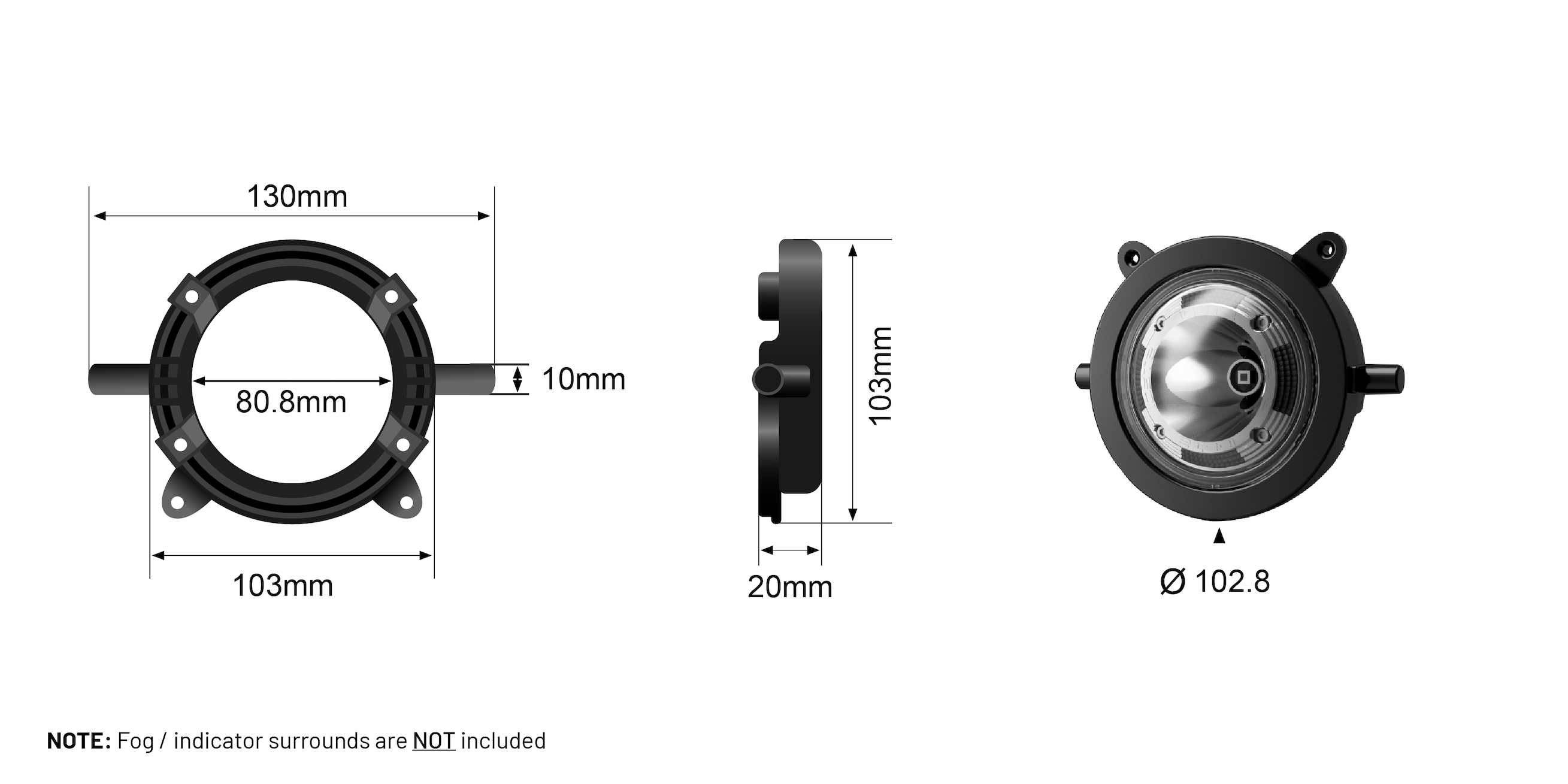 BOOST INTEGRATED DRIVING LIGHT FOR ARB DELUXE