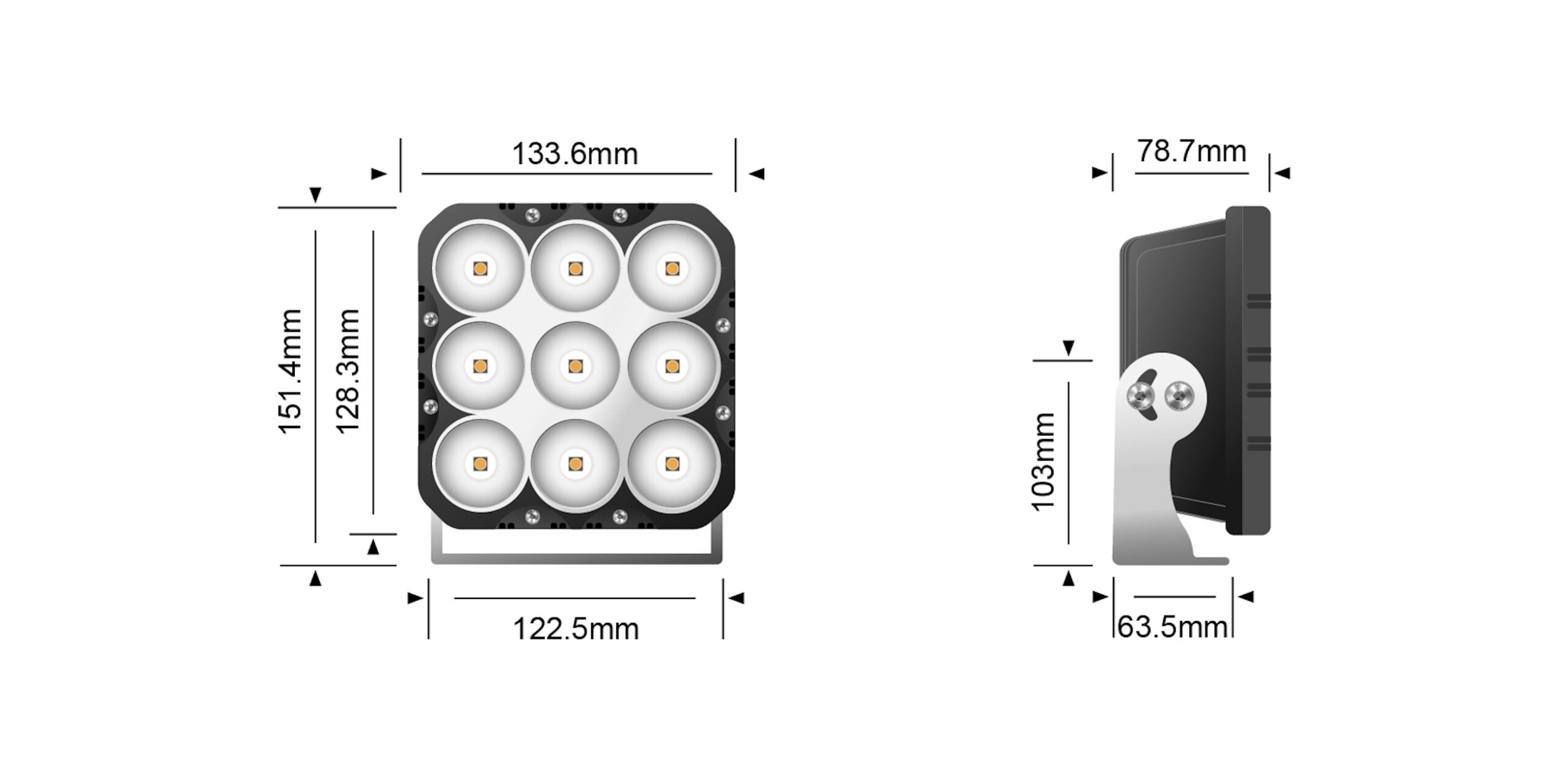 90W LED FLOOD LIGHT